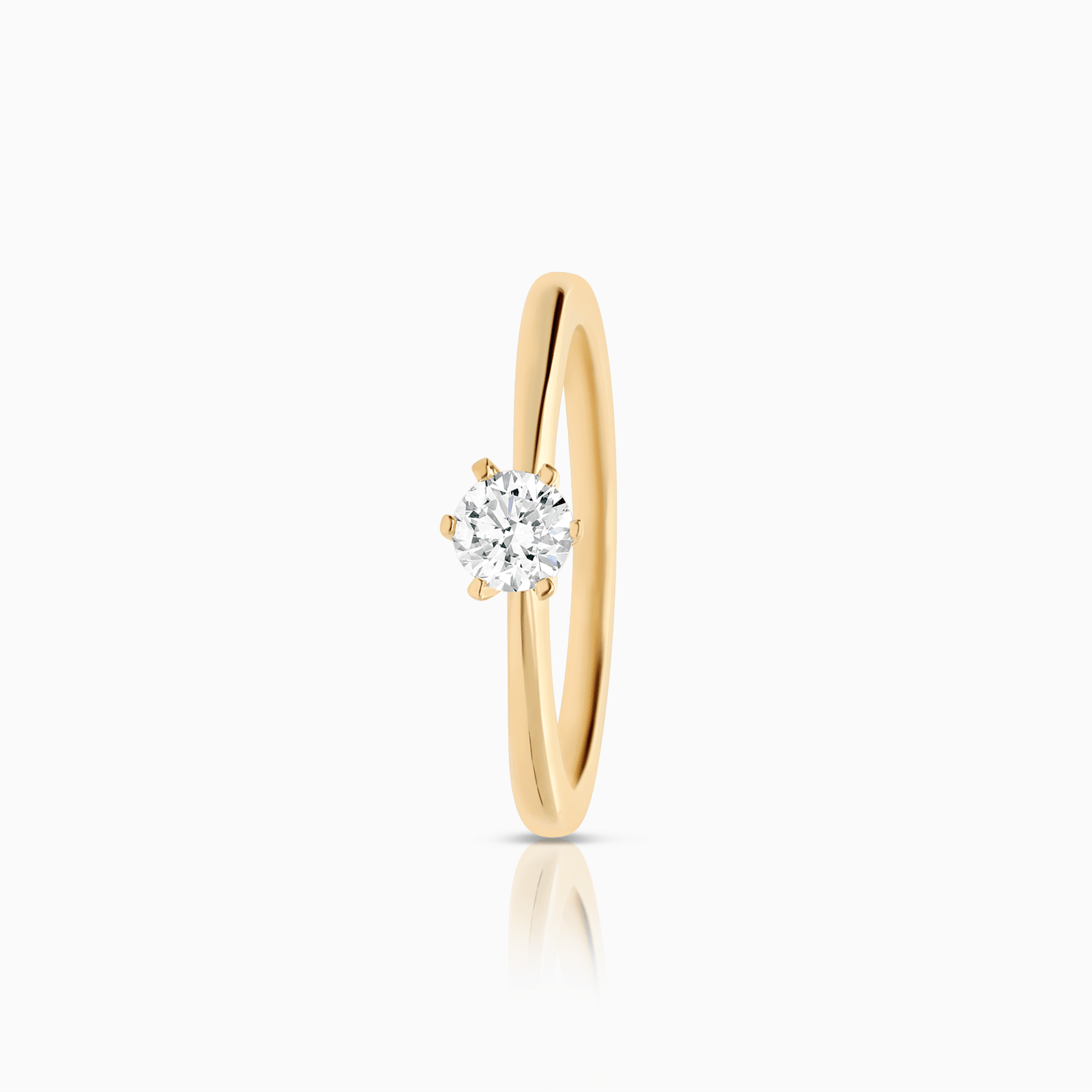 Solitärring 0,25ct 18K guld
