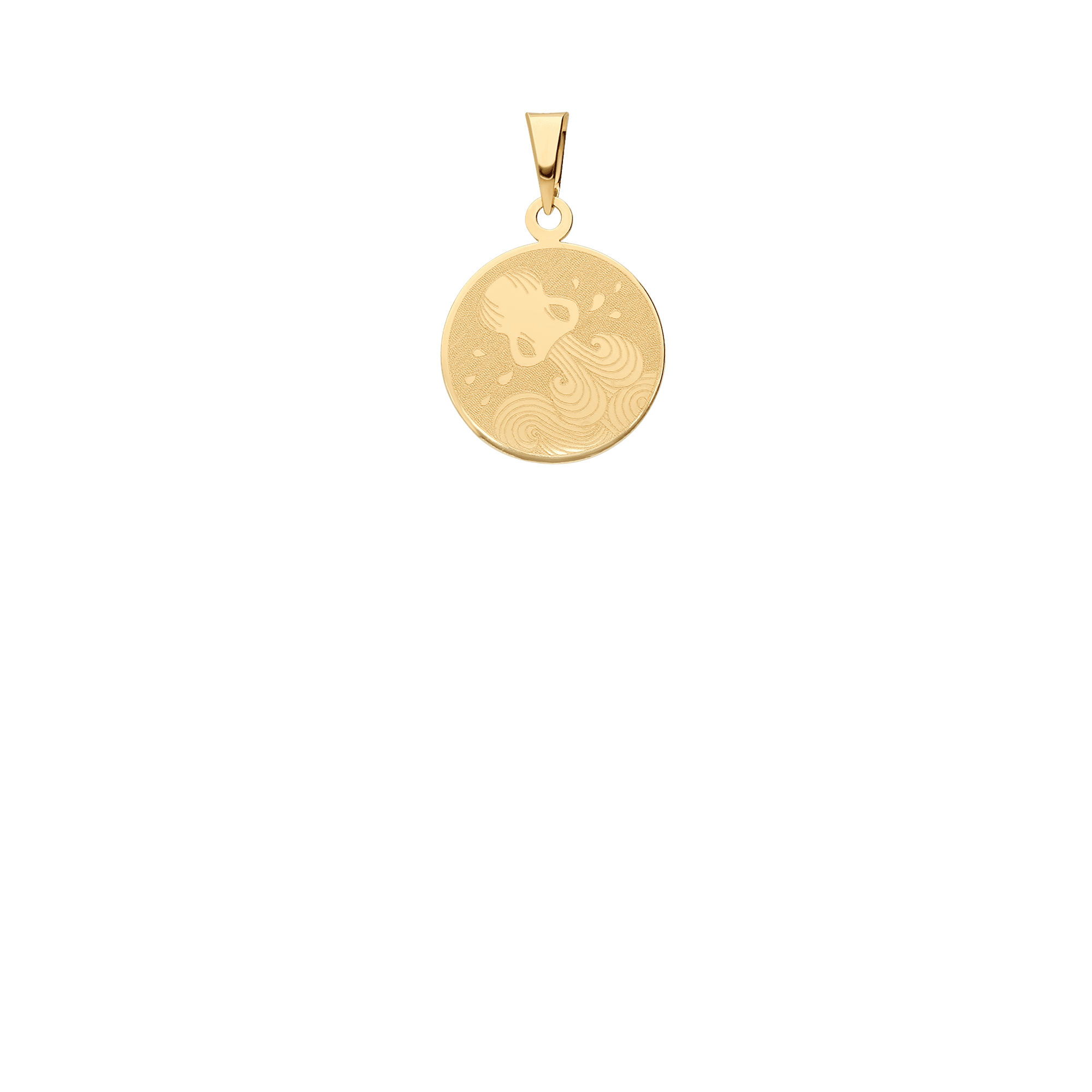 Aquarius pendant 1.0g 18K gold
