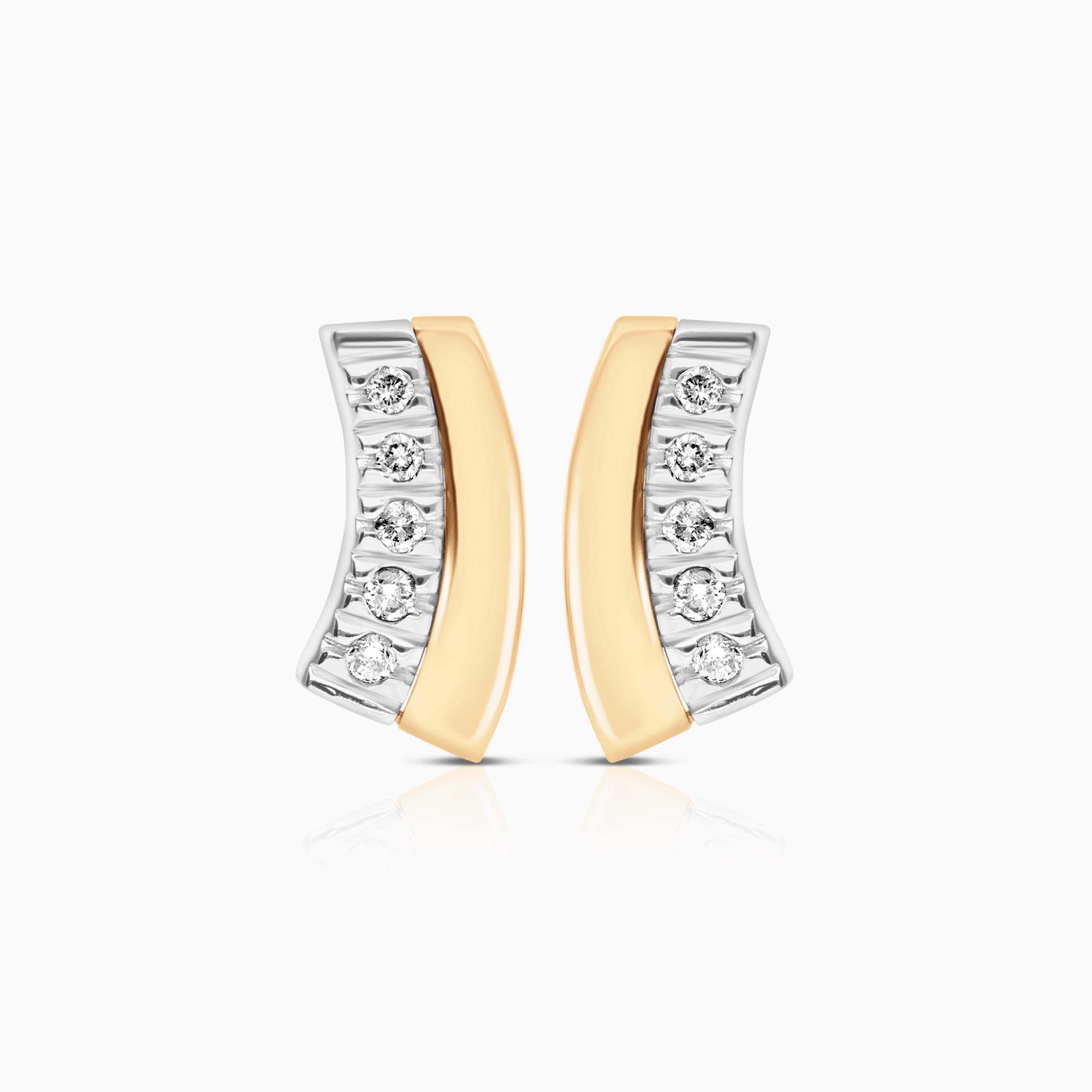 Diamantörhängen 0,15ct 18K guld