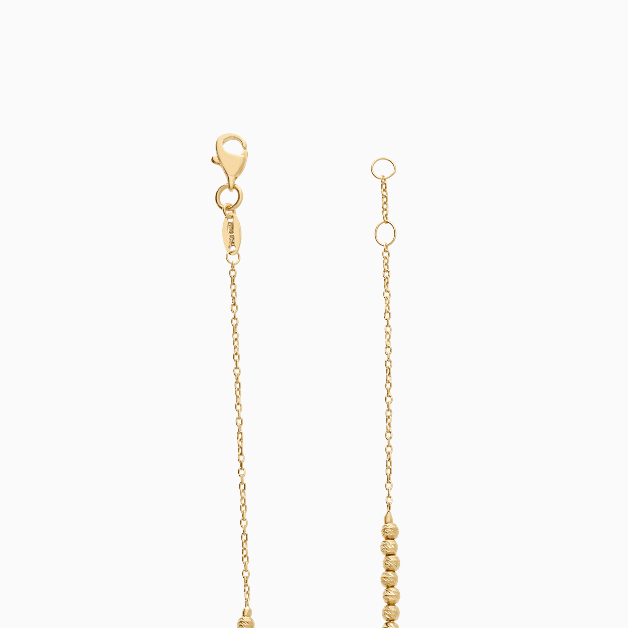 Gold bracelet with beads 2.70g 18K gold