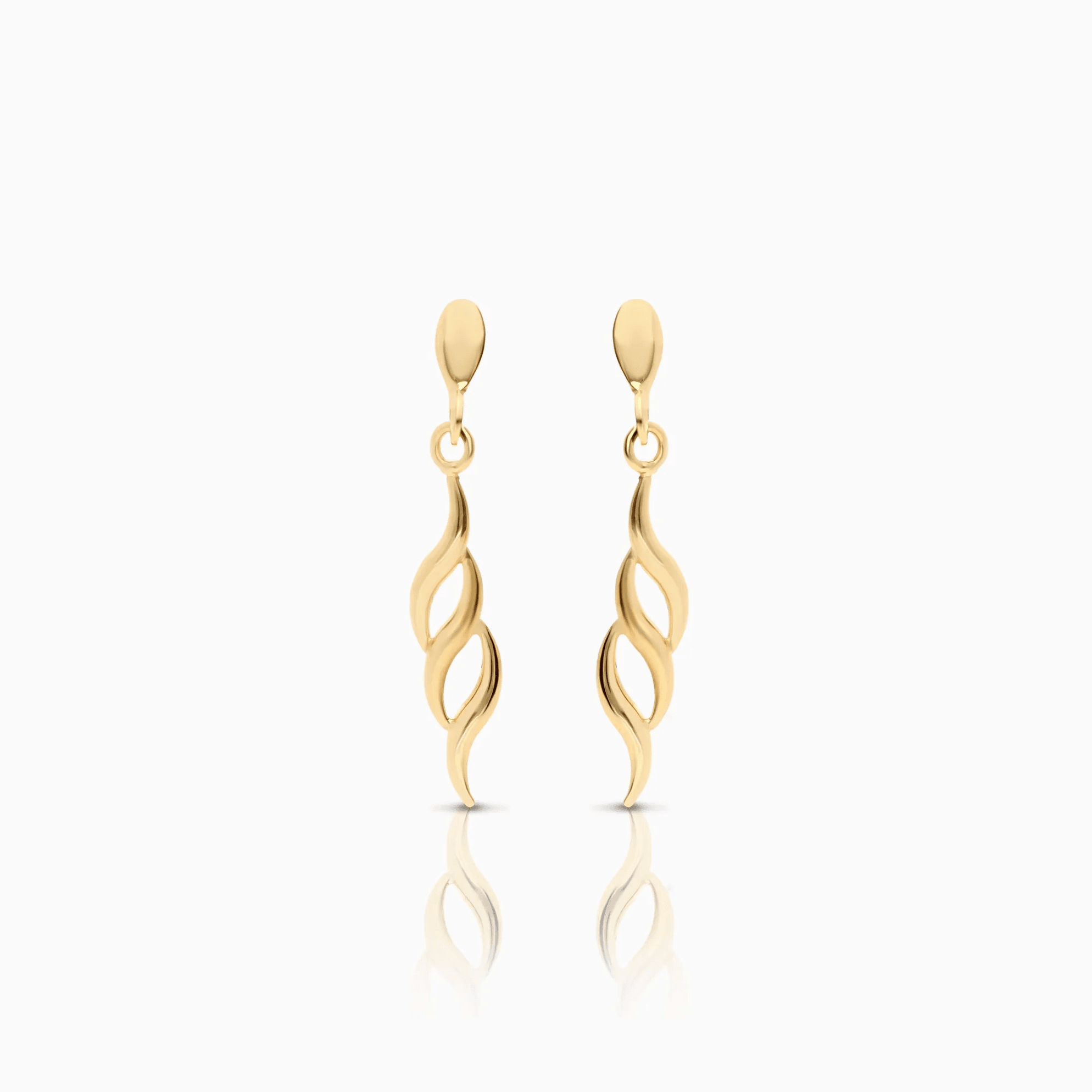 Gold earrings 0.82g 18K gold
