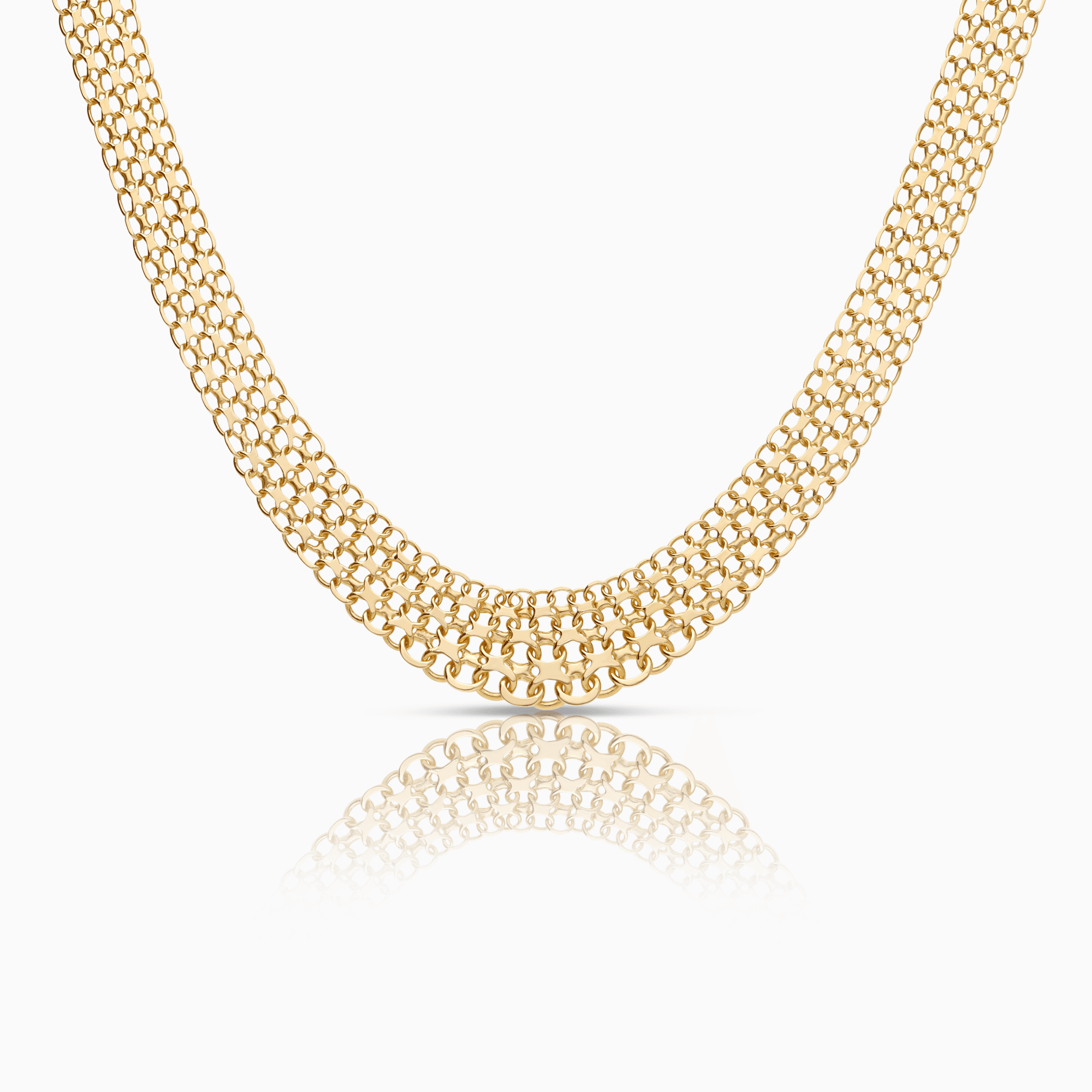 X-link necklace 26.78g 18K gold