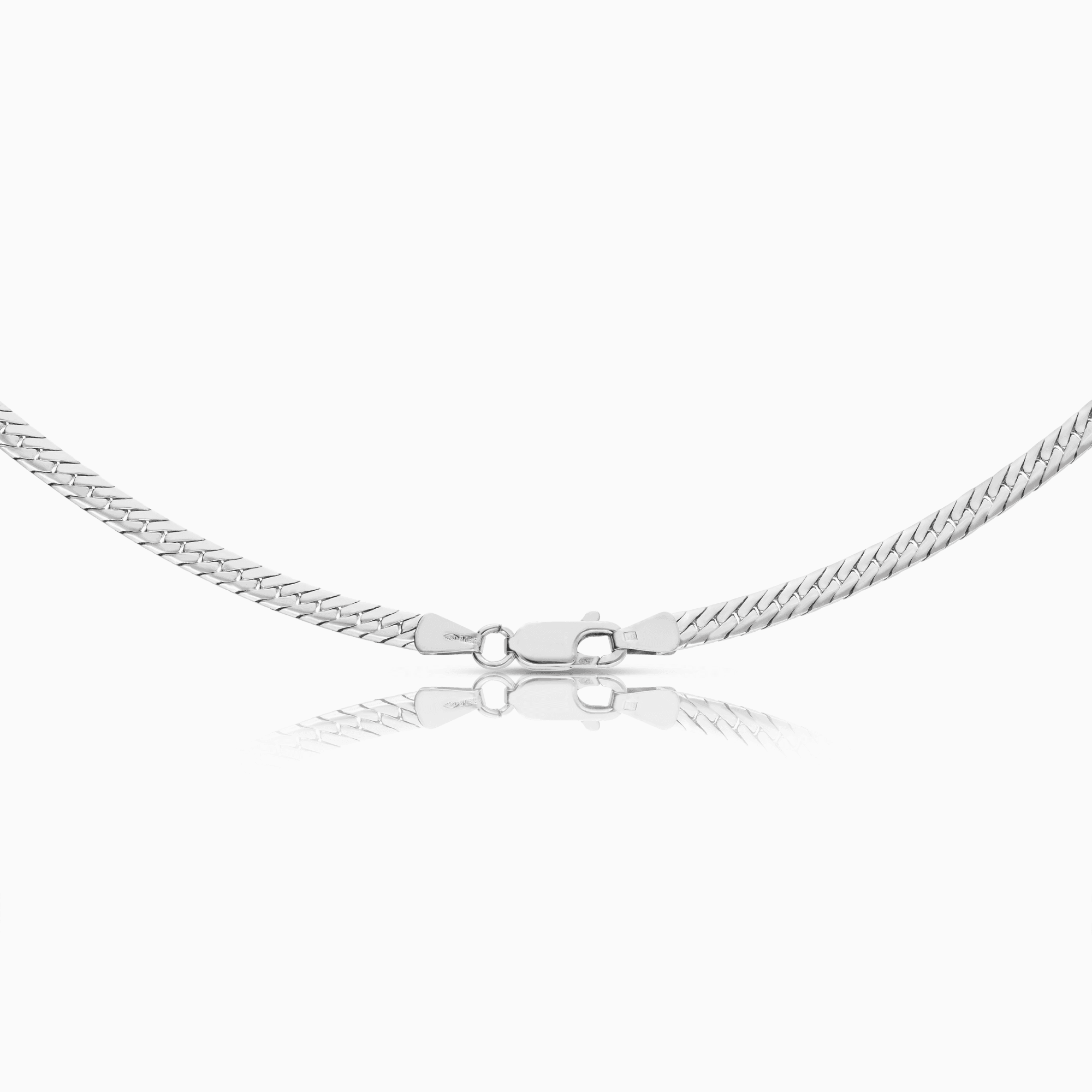 Curb chain 16.48g 18K white gold