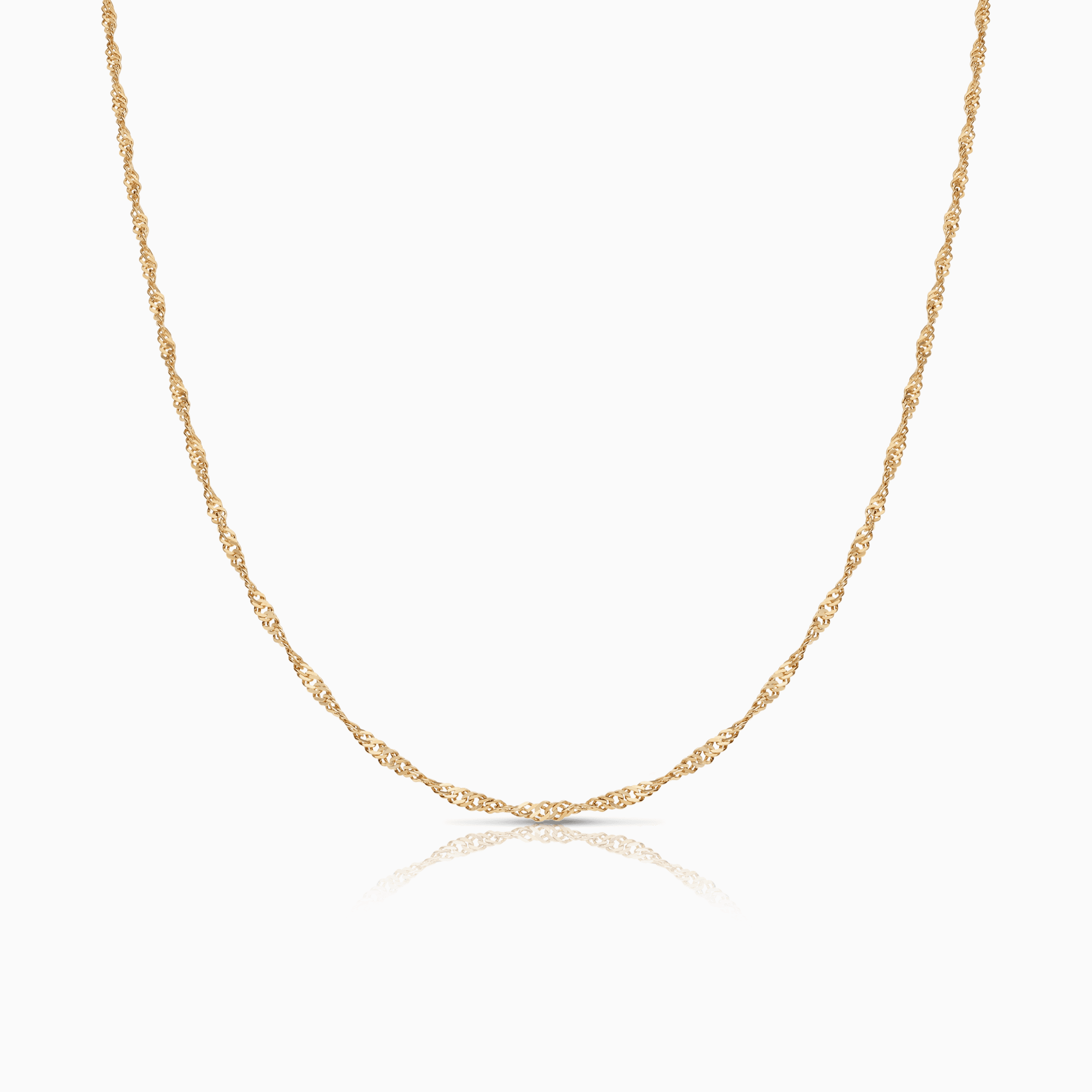 Singapore chain 42cm 18K gold
