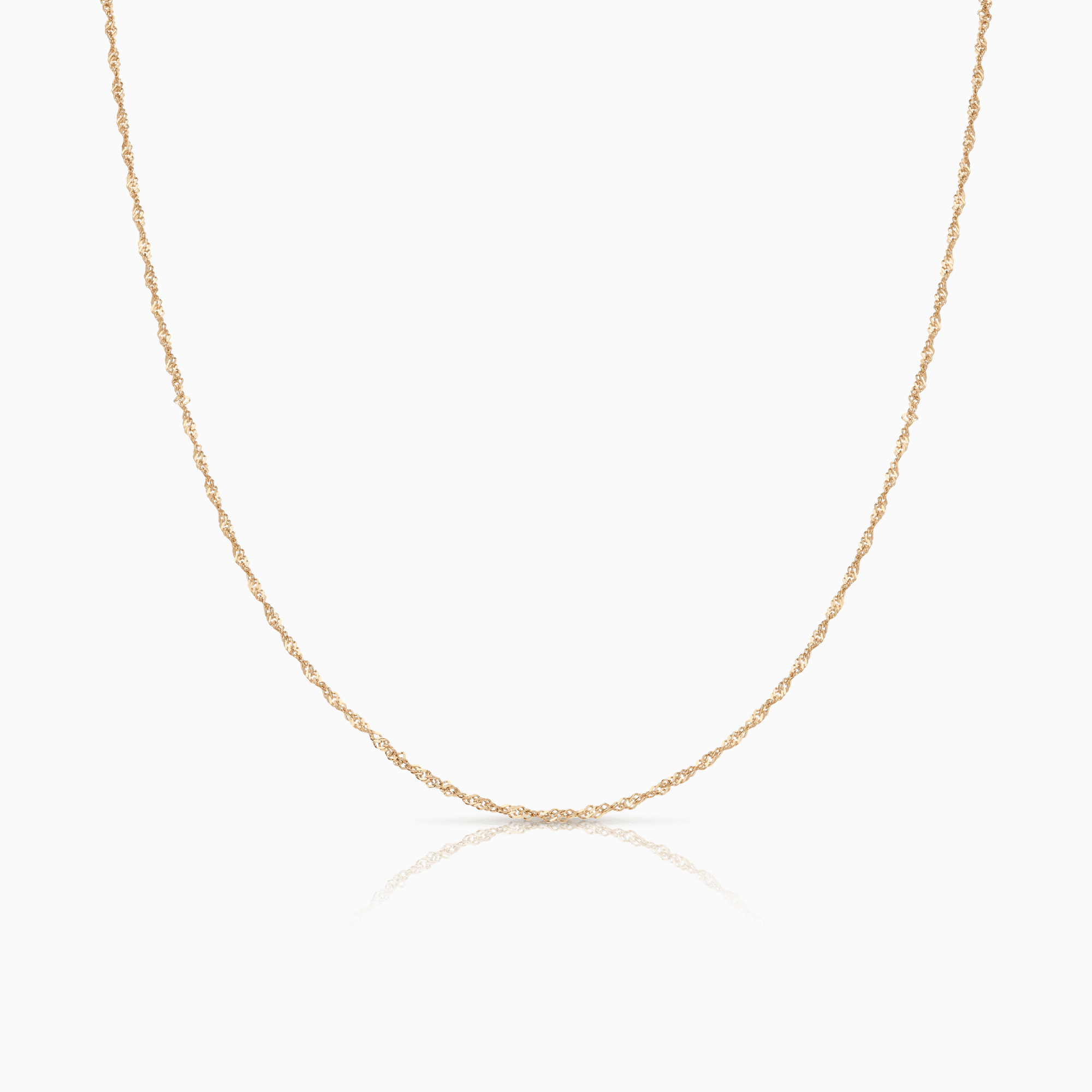 Singapore chain 44cm 18K gold