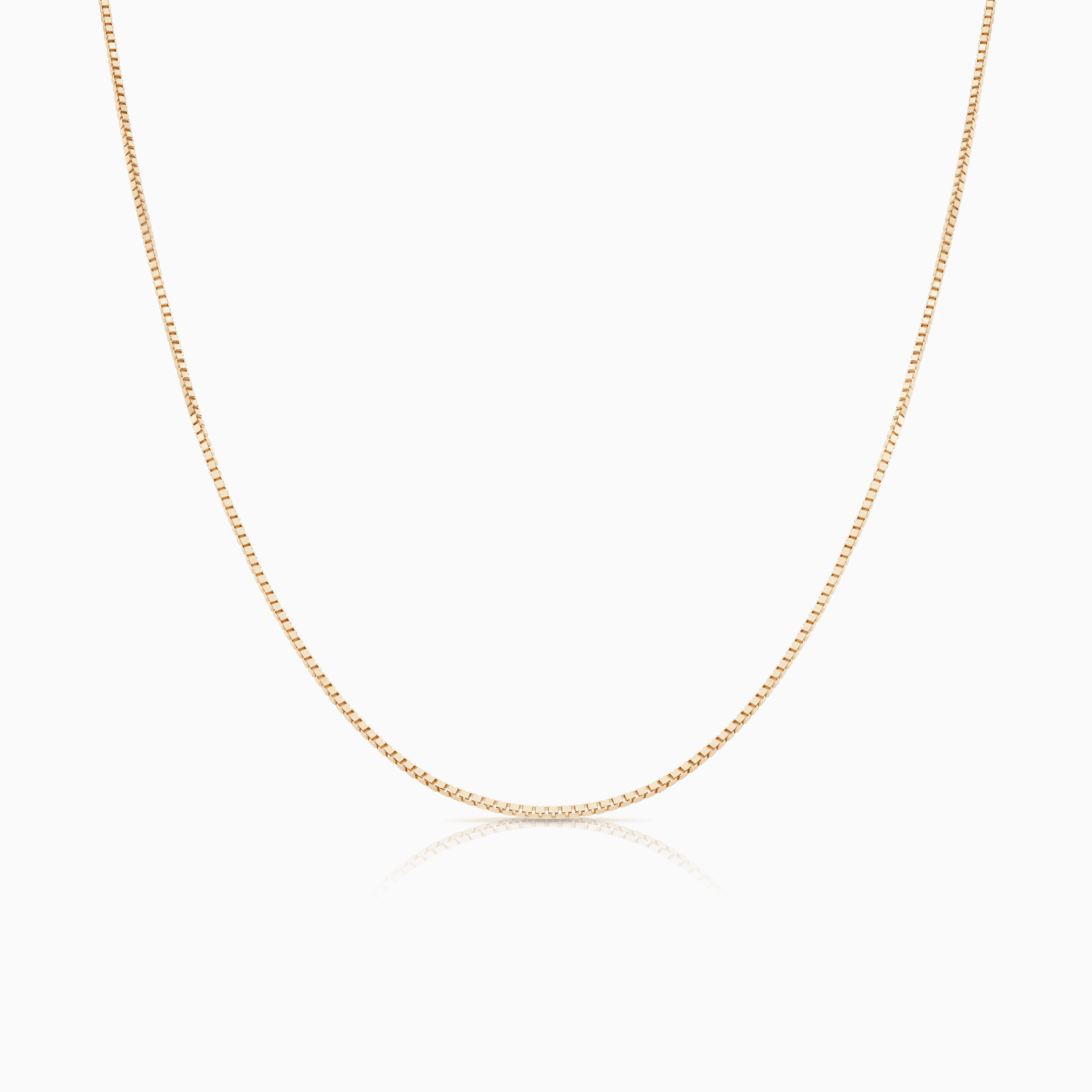 Box chain 60cm 18K gold