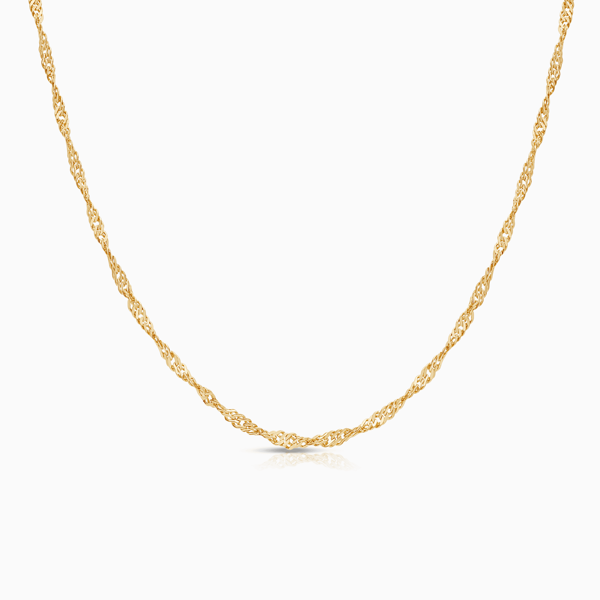 Singapore chain 3.12g 18K gold