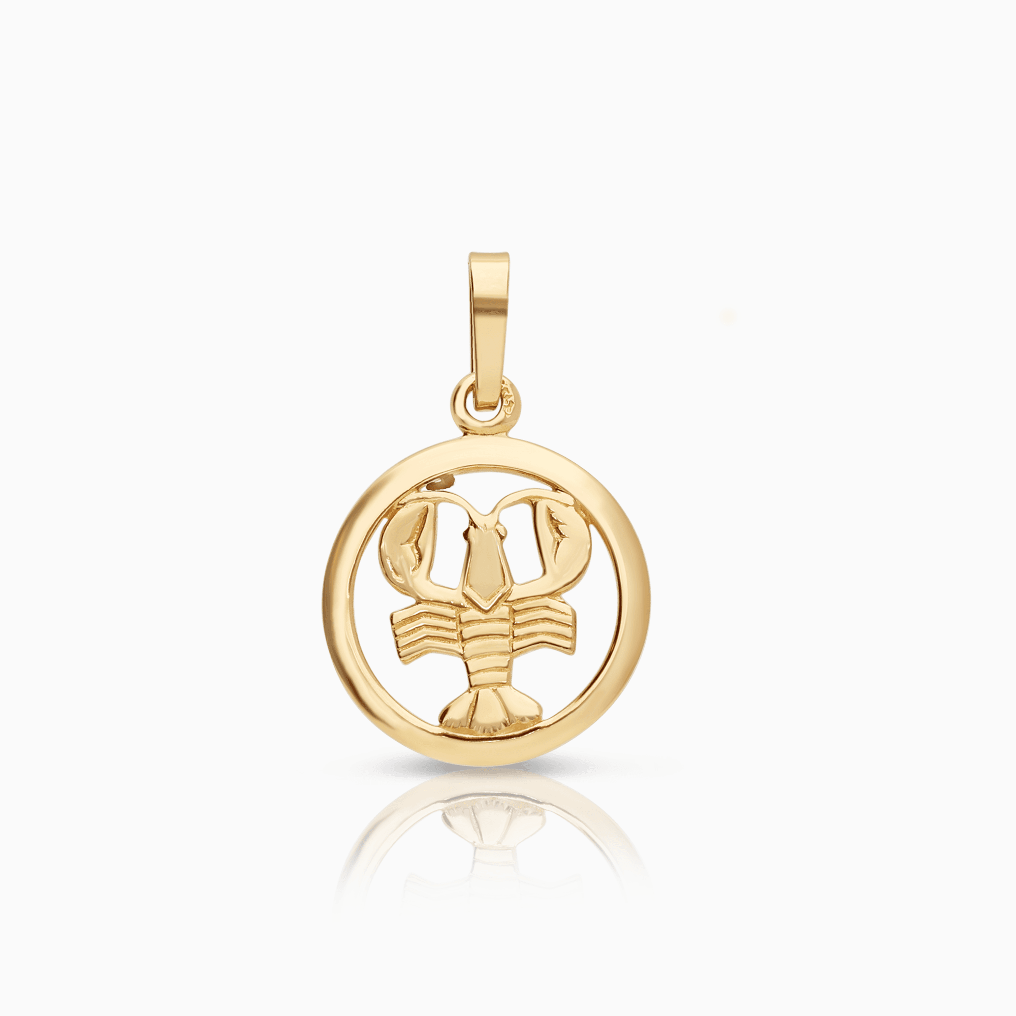 Cancer zodiac pendant 0.98g 18K gold