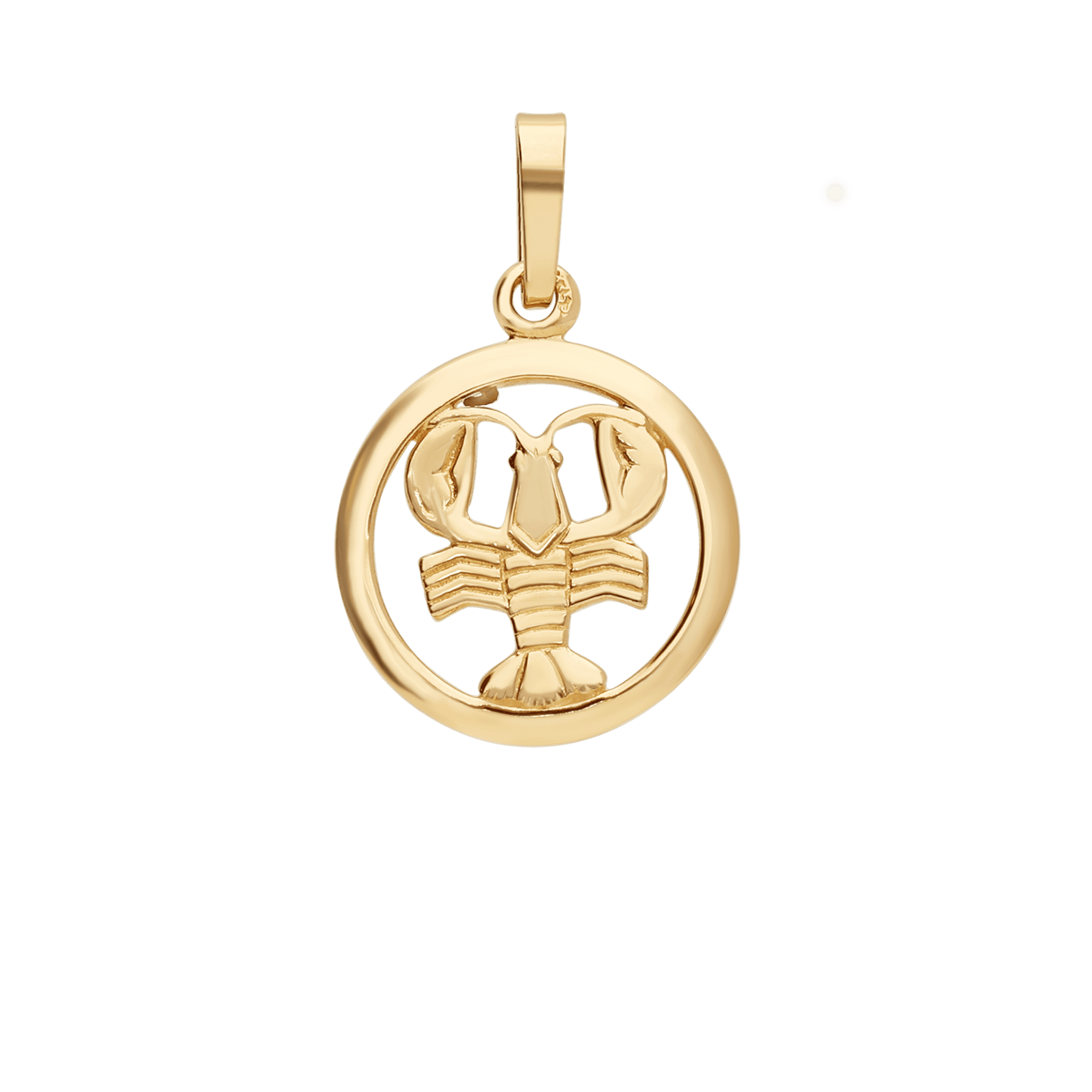 Cancer zodiac pendant 0.98g 18K gold