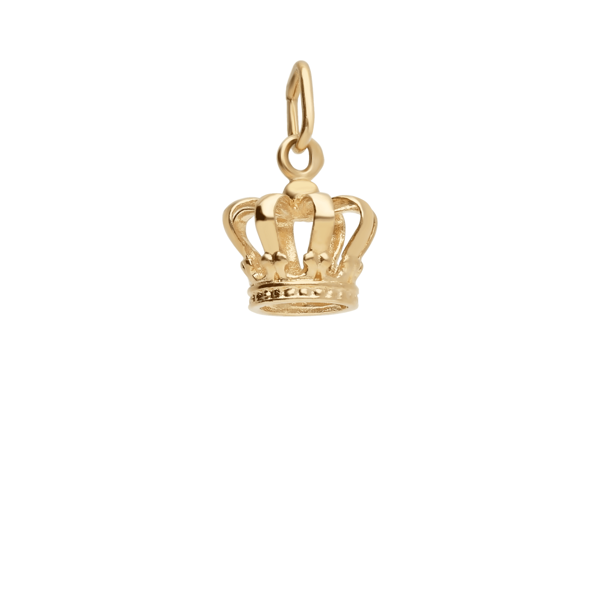Crown pendant 1.11g 18K gold