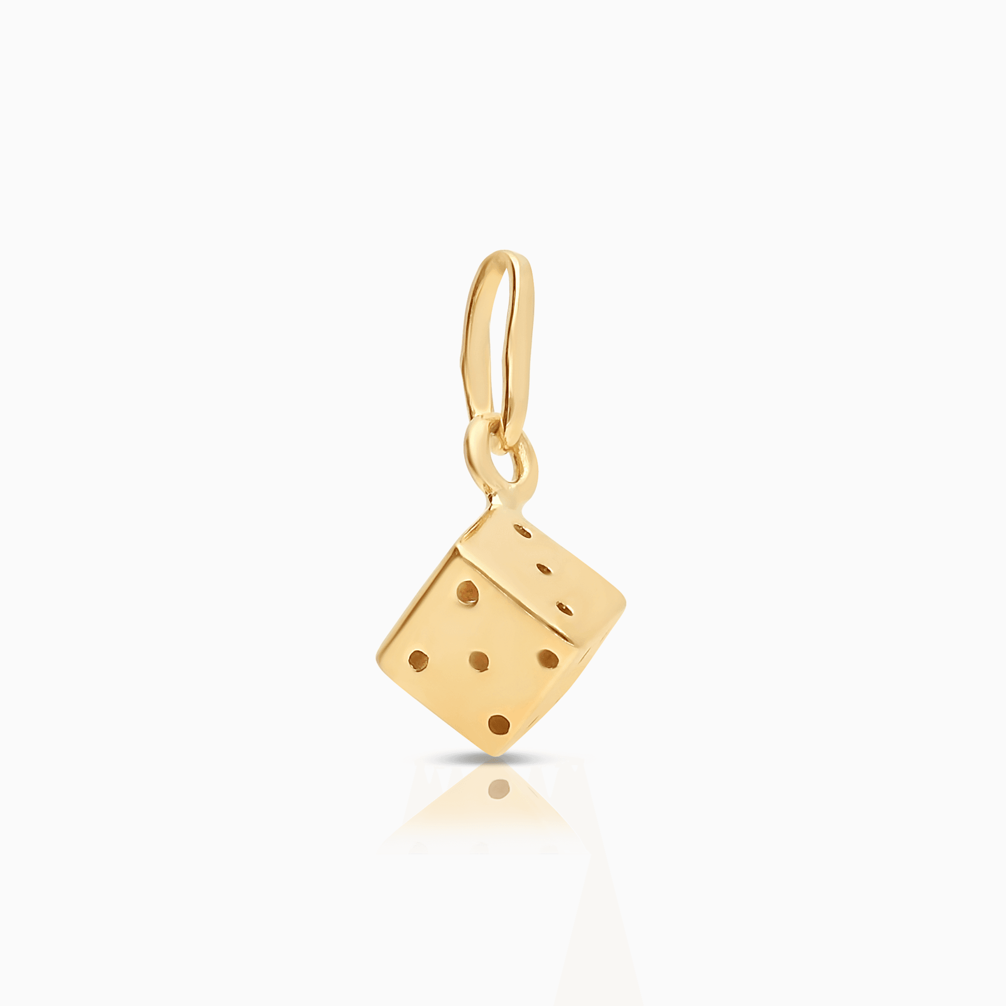 Dice Pendant 1.02g 18K Gold
