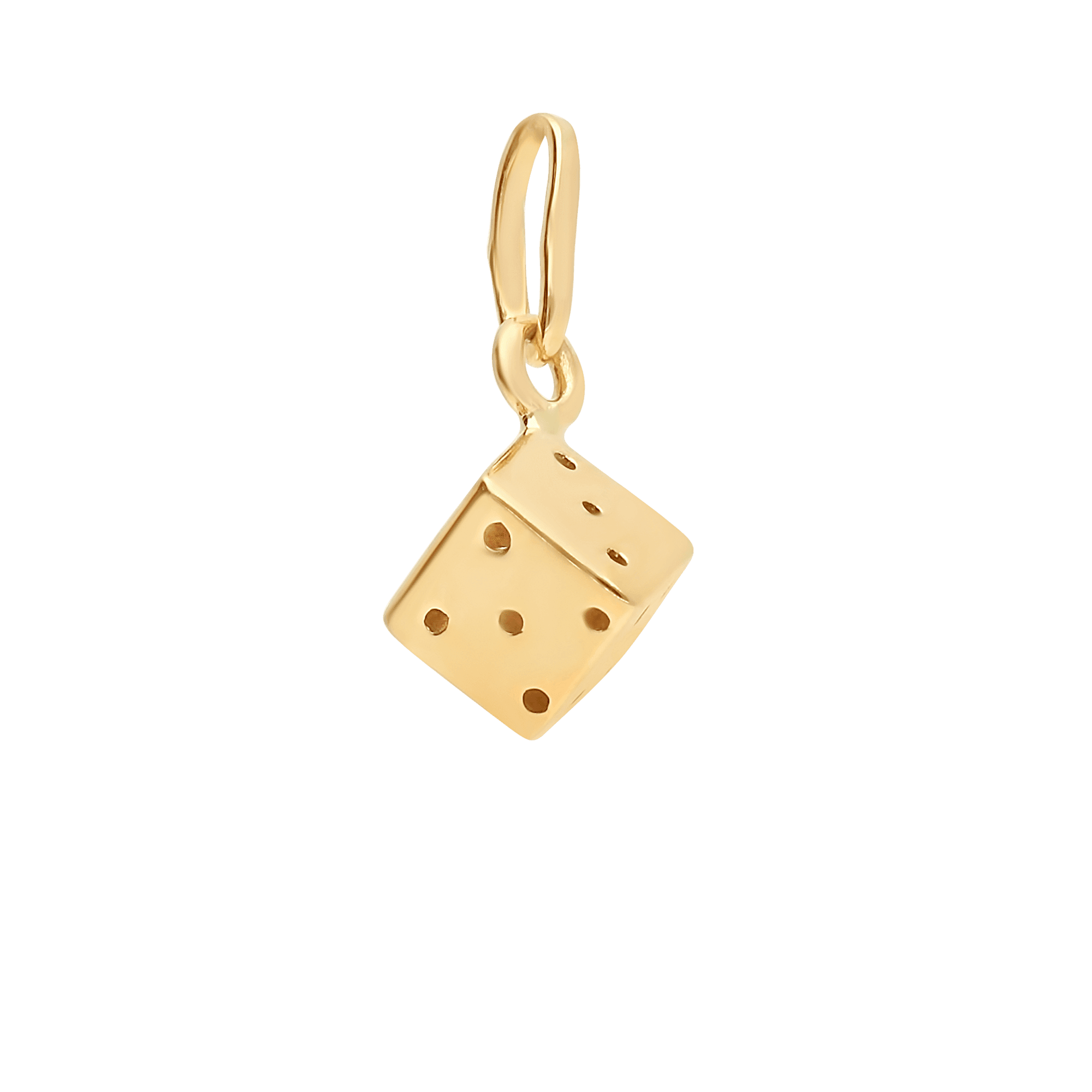 Dice Pendant 1.02g 18K Gold