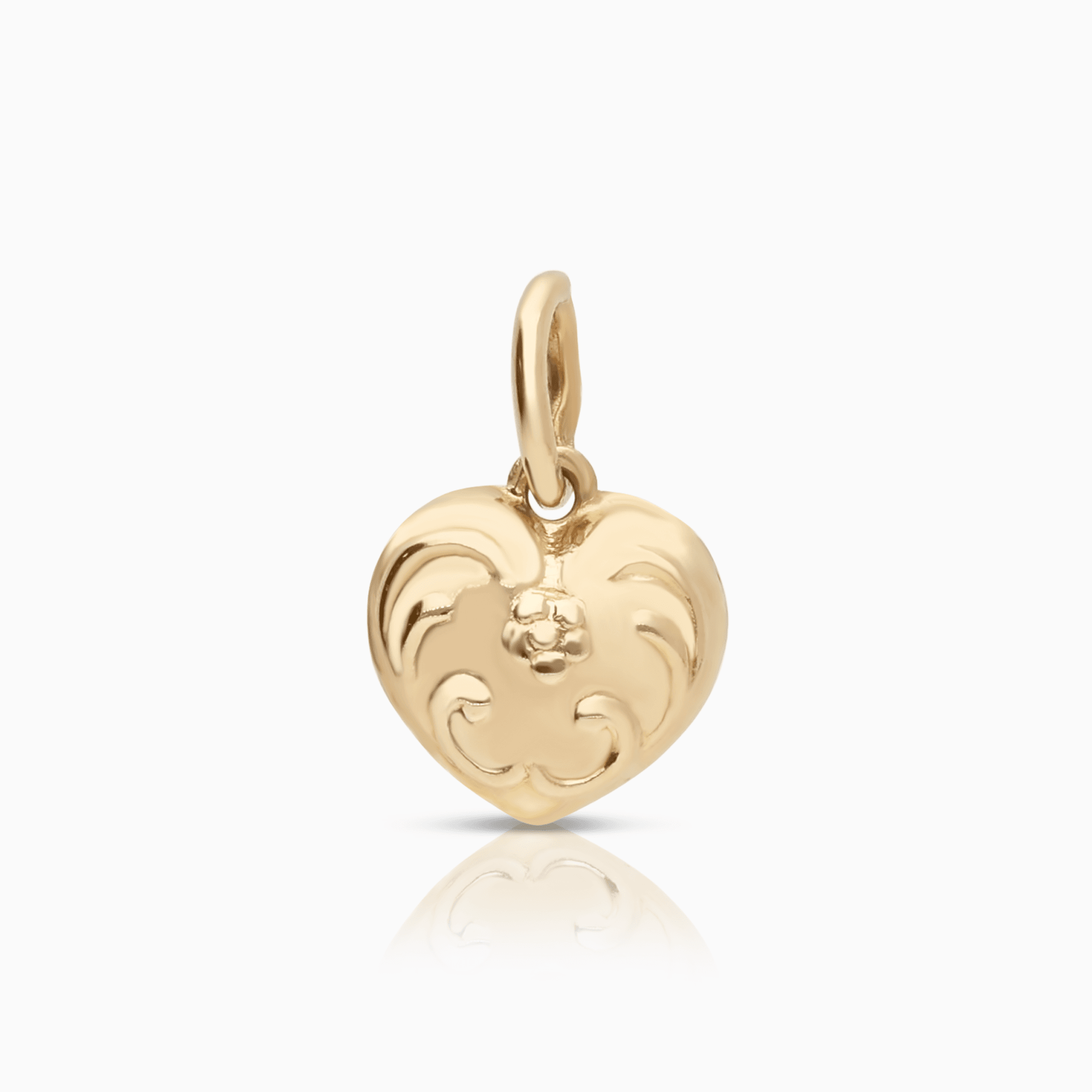 Pendant heart 0.58g 18K gold