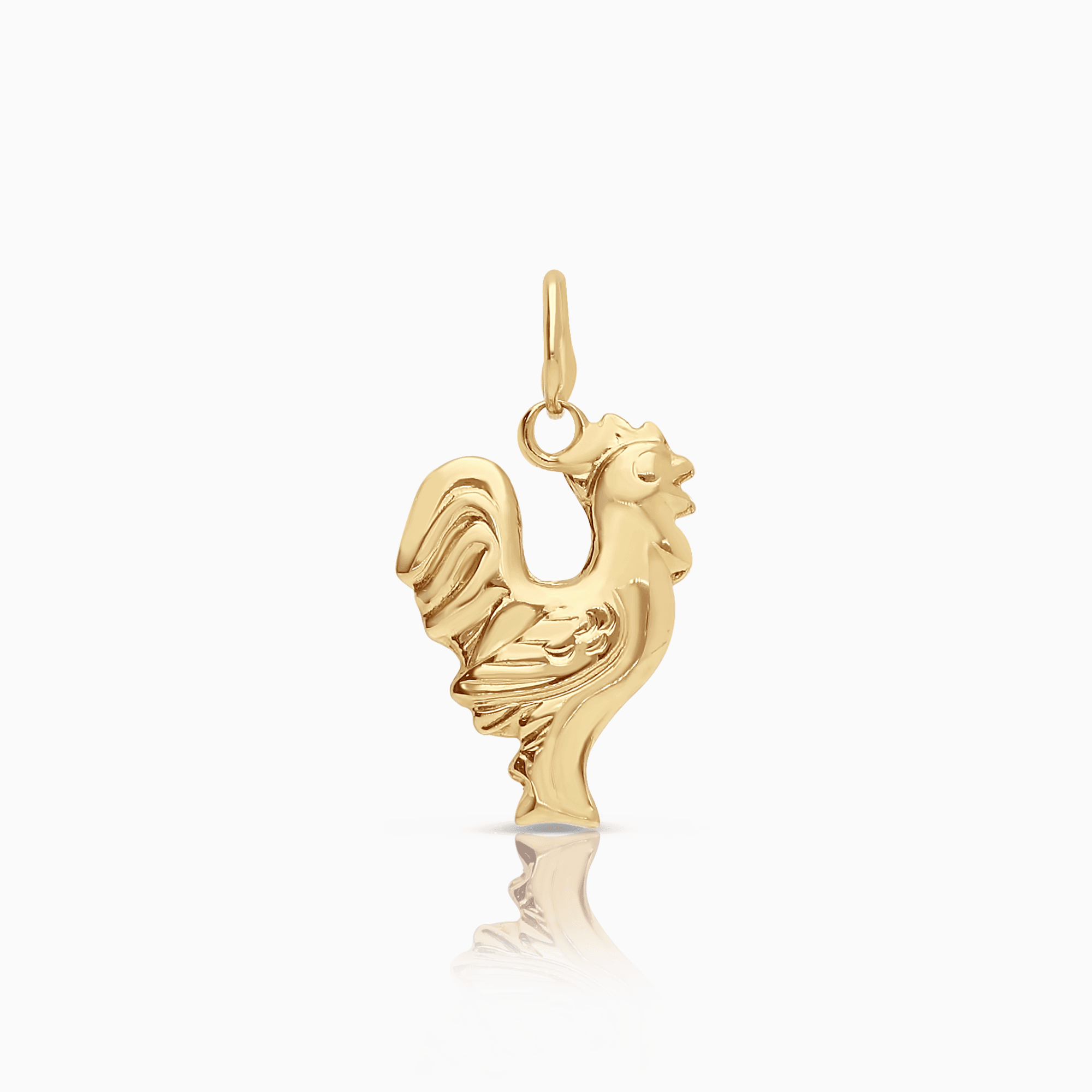 Rooster pendant 0.51g 18K gold