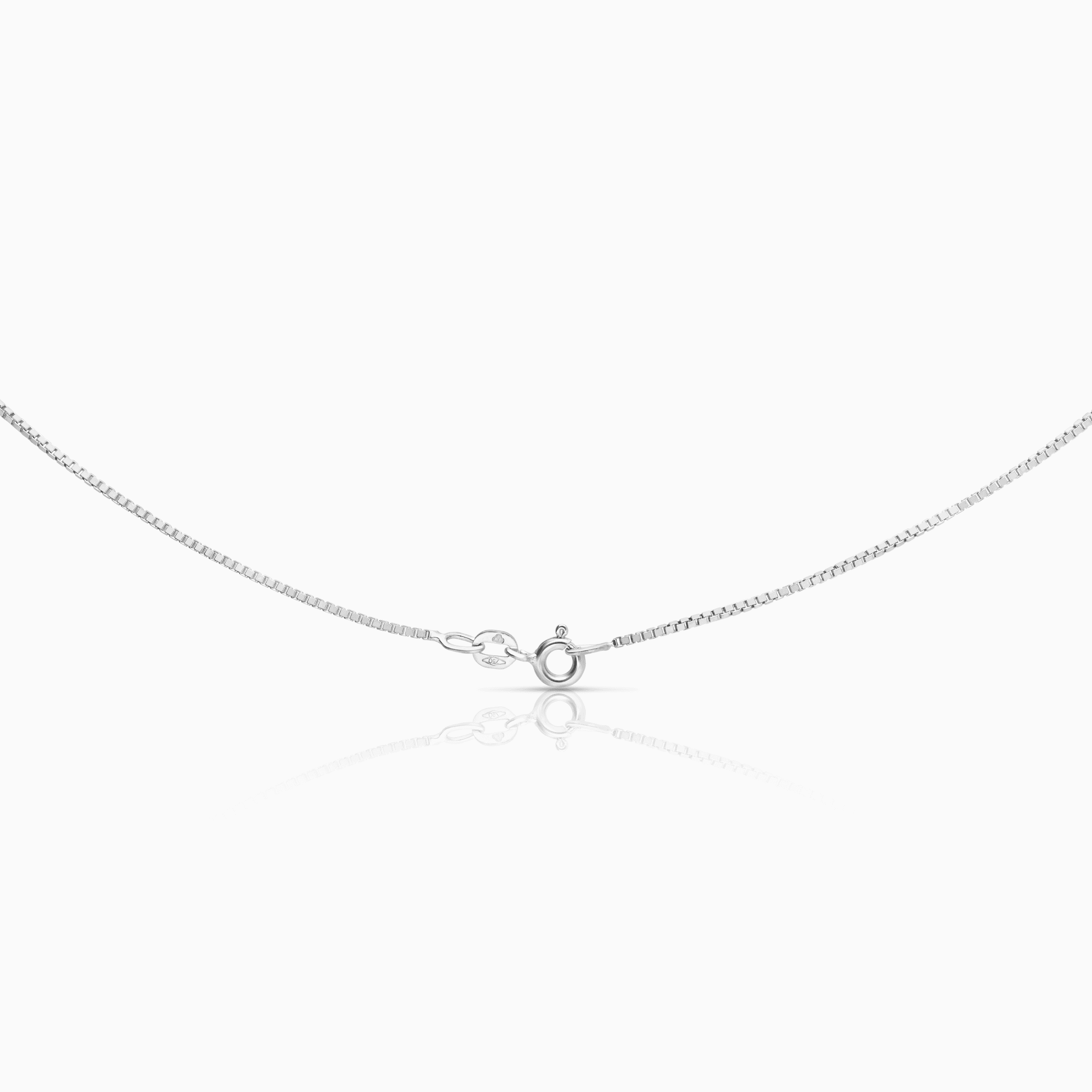 Venezialänk med solitärhänge 0,30 ct 18K vitguld