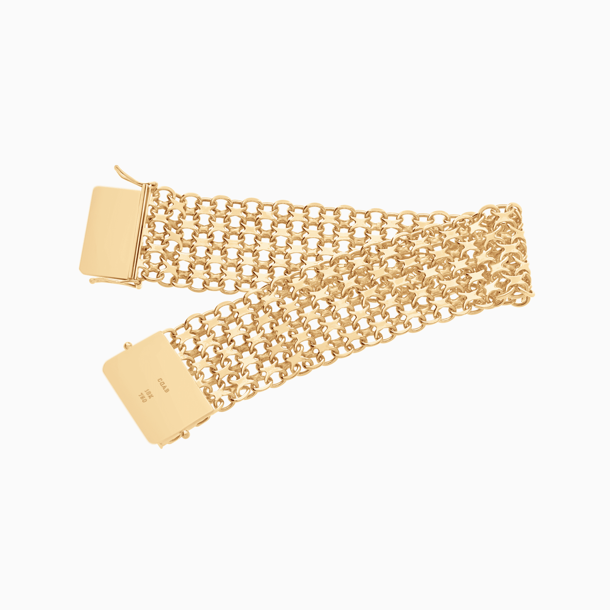 X-link bracelet 42.82g 18K gold