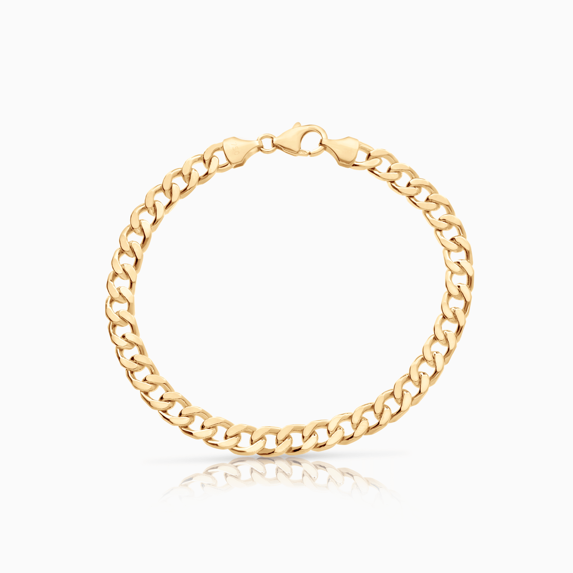 Curb bracelet 23.54g 18K gold