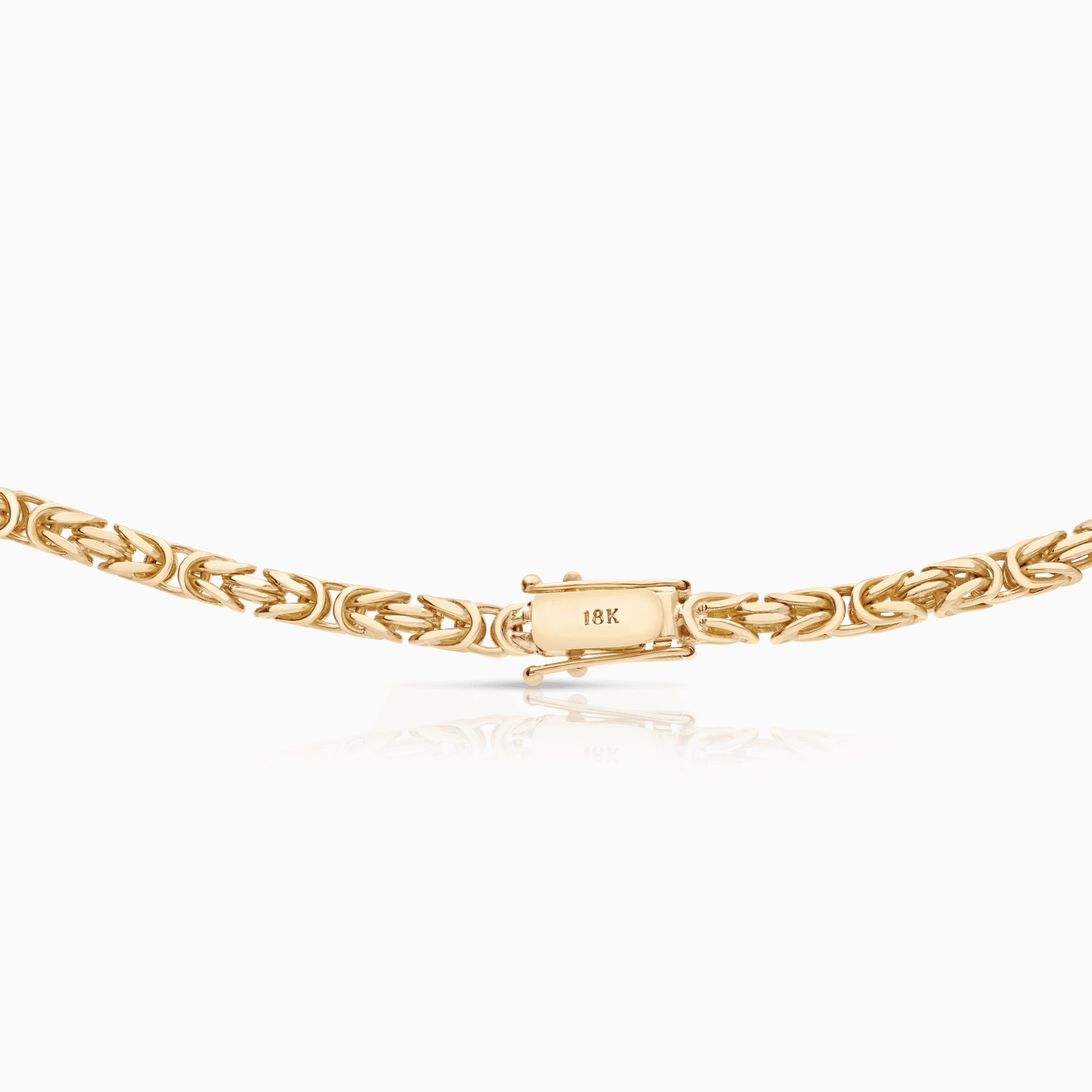 Byzantine chain 100.98g 18K gold