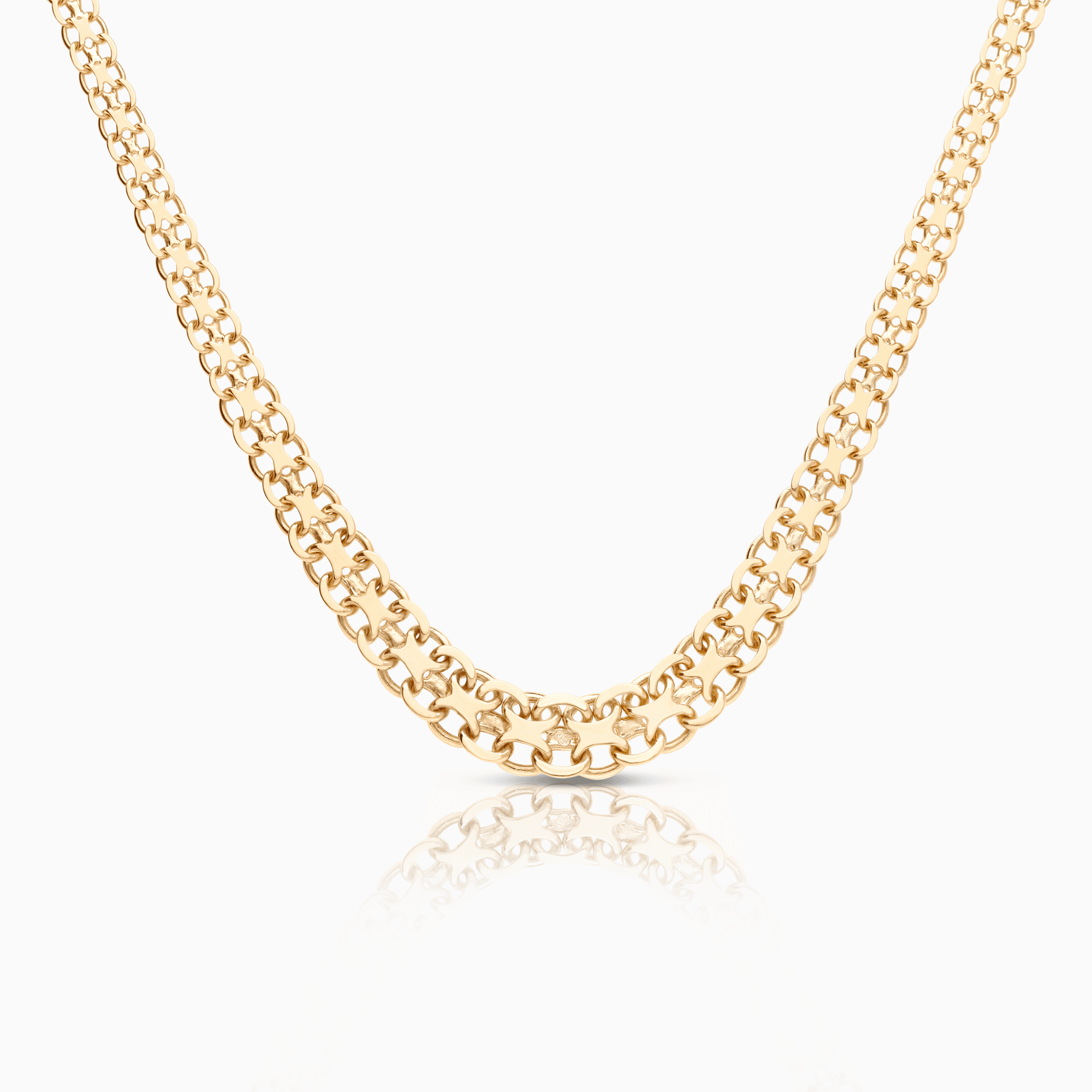 X-link necklace 19.35g 18K gold