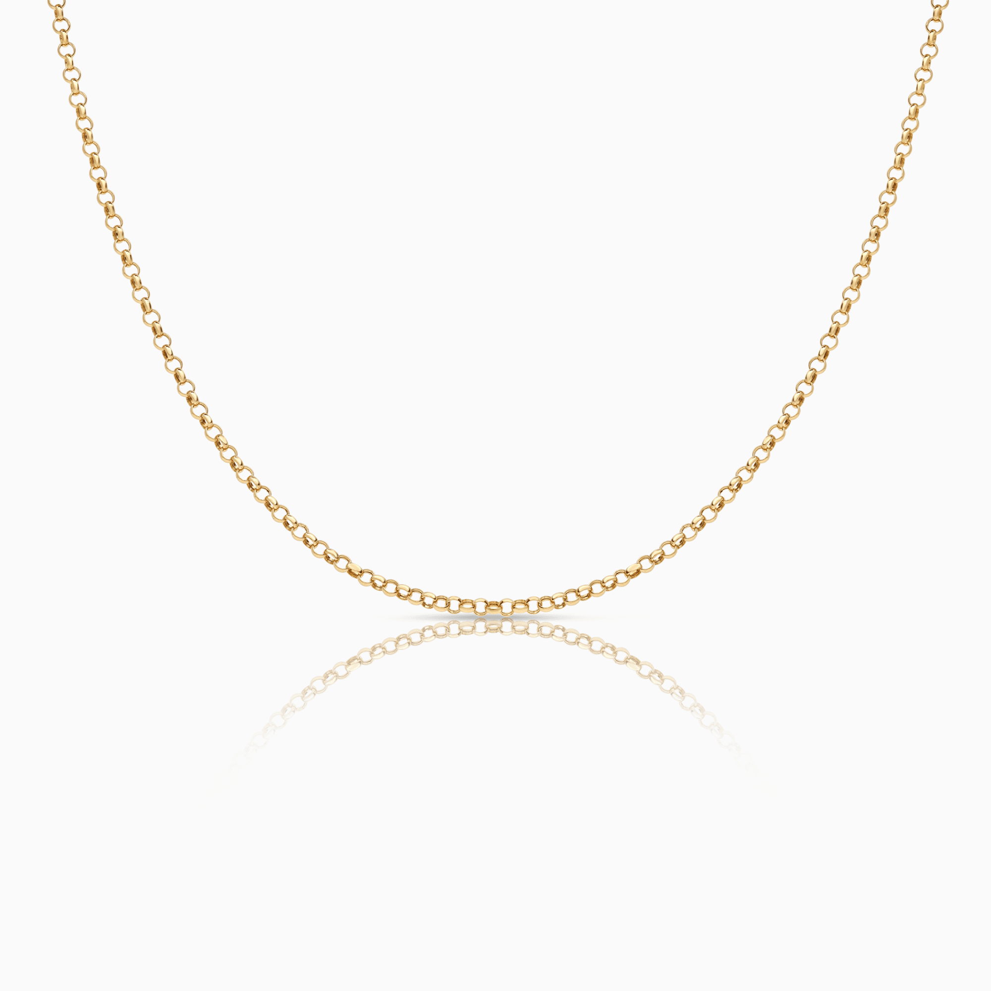 Bean link 40cm 18K gold