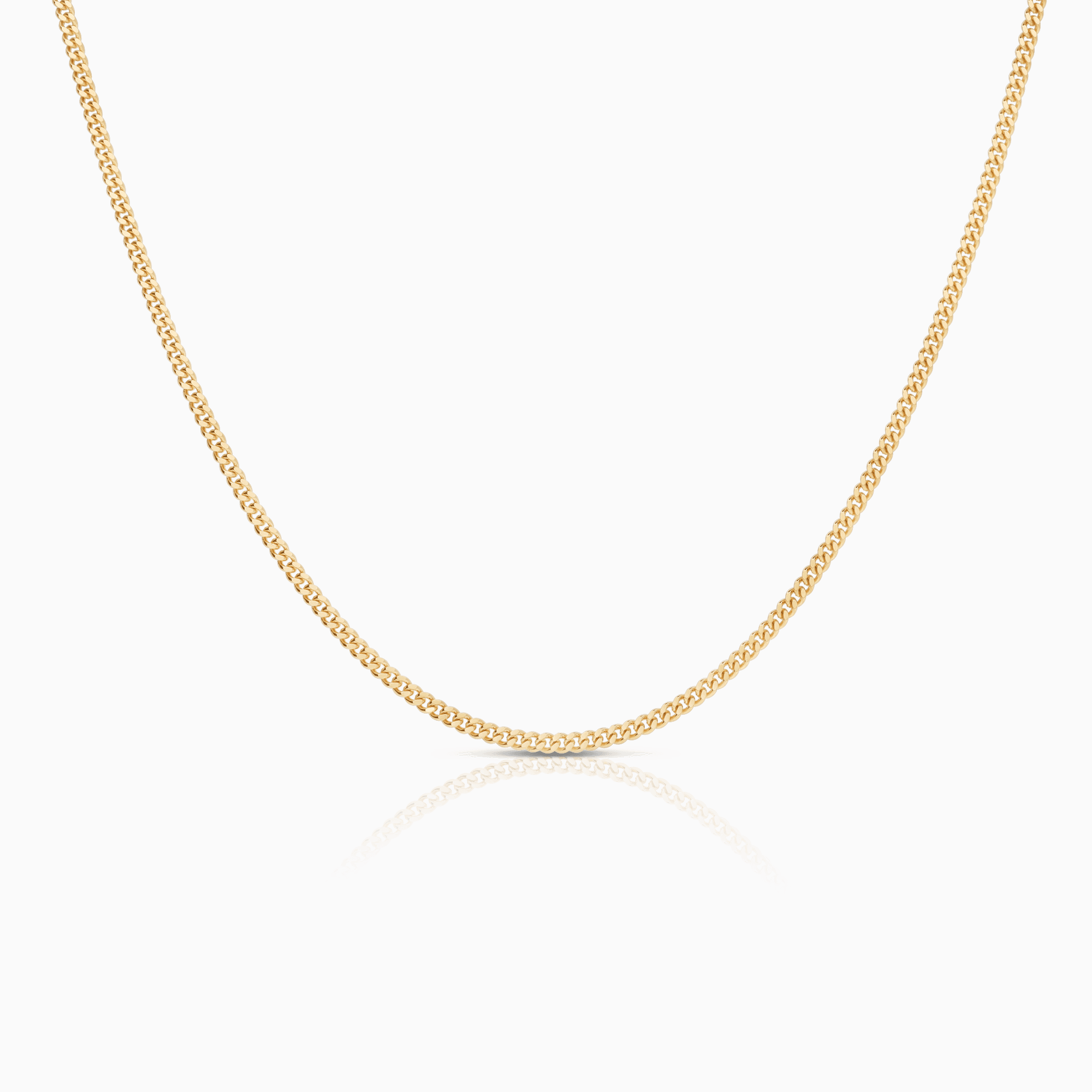 Pansarlänk 60cm 18K guld