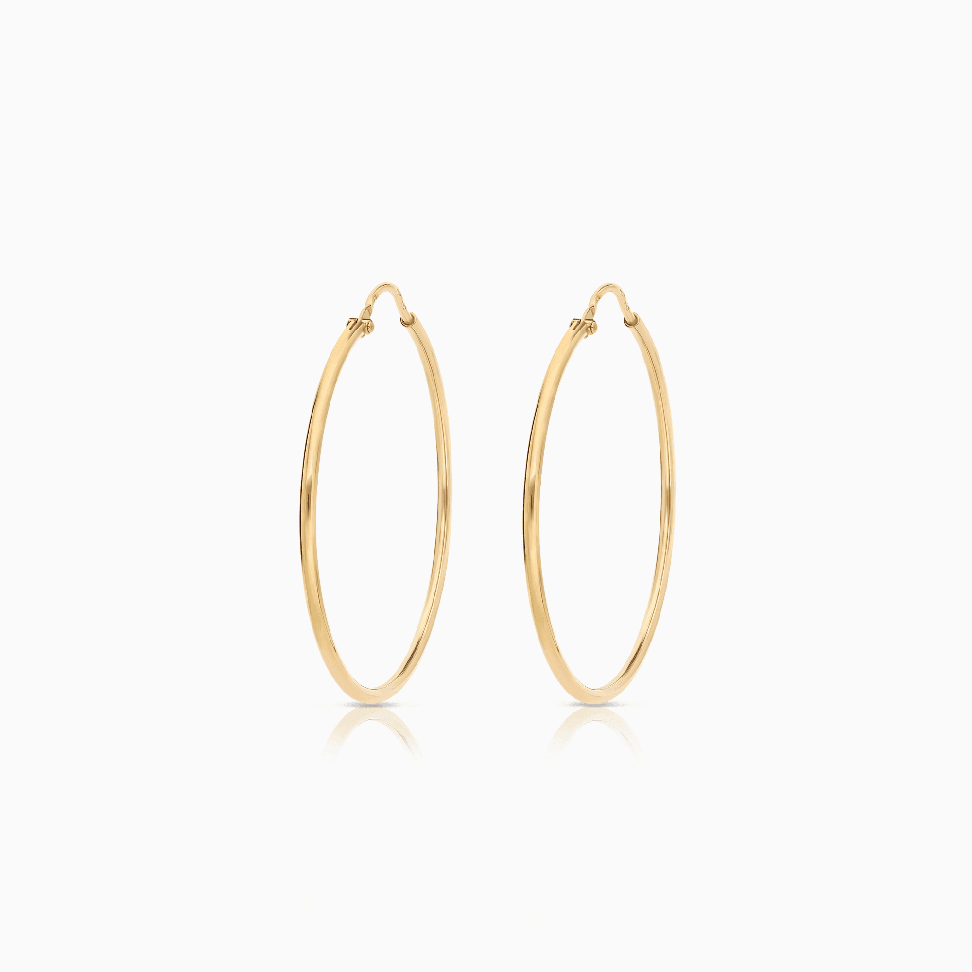 Gold hoop earrings 3.18g 18K gold