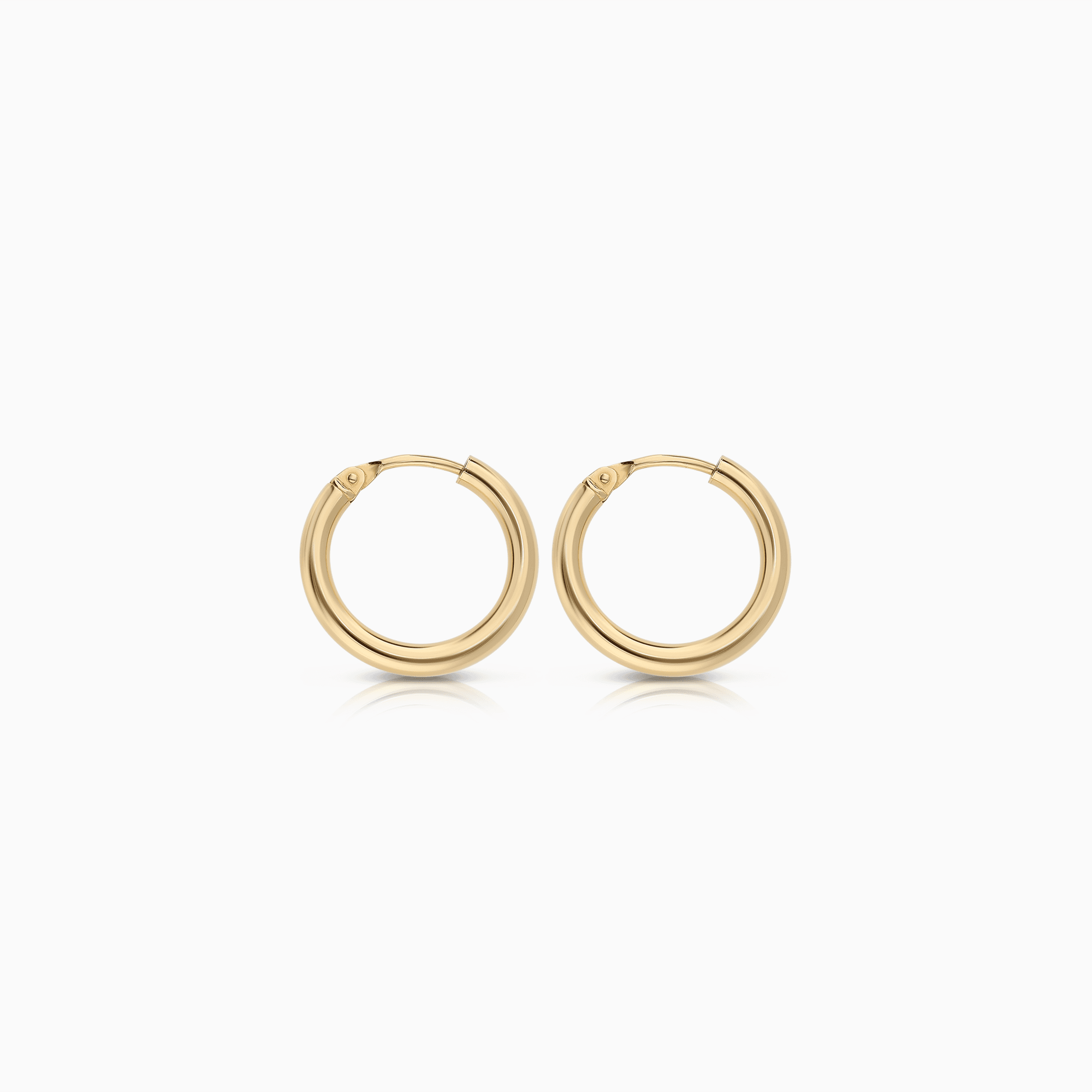 Gold hoop earrings 1.44g 18K gold