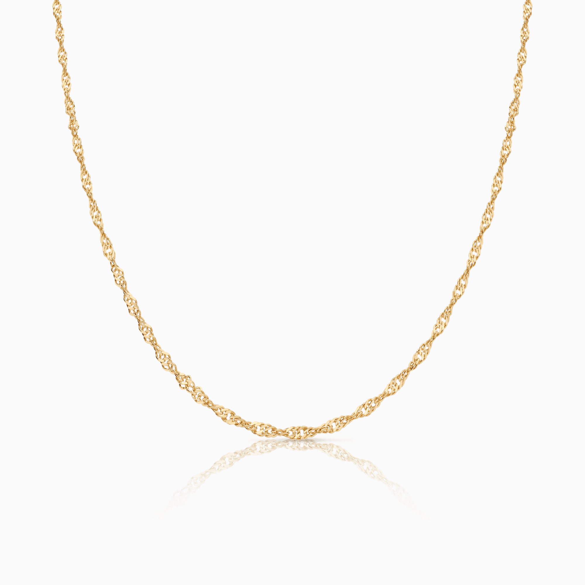 Singapore chain 49.5cm 18K gold