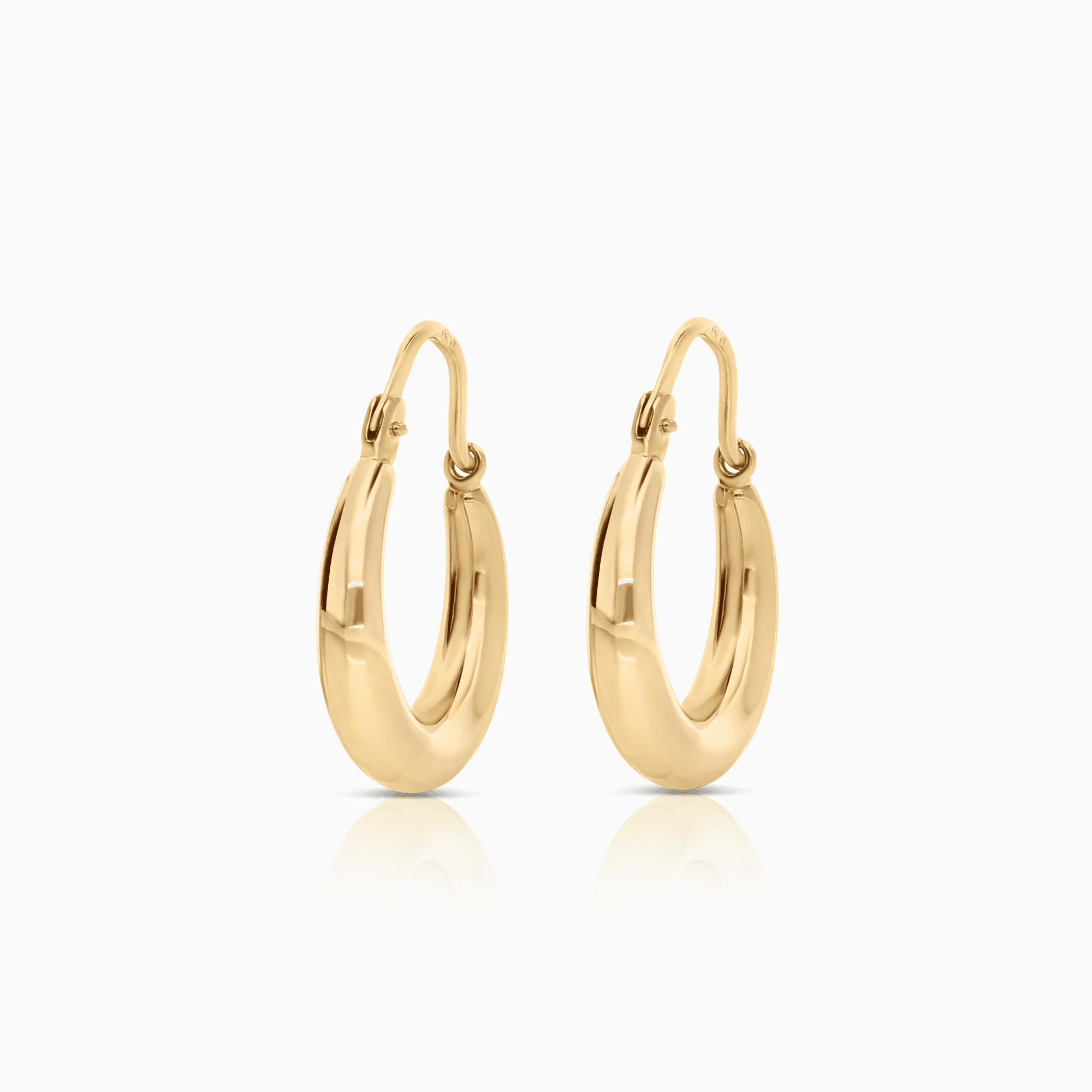 Gold hoop earrings 1.88g 18K gold