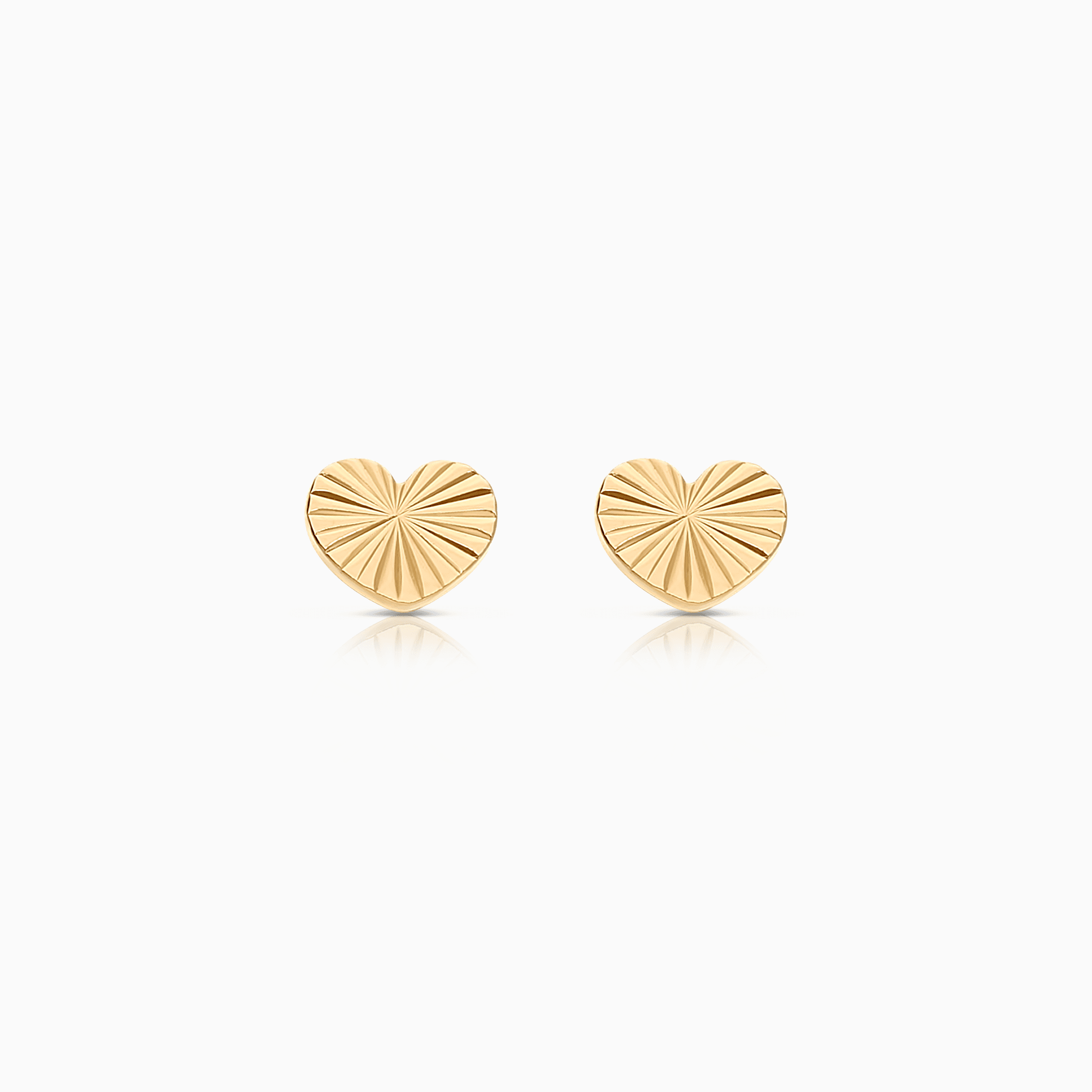Gold heart earrings 0.59g 18K gold