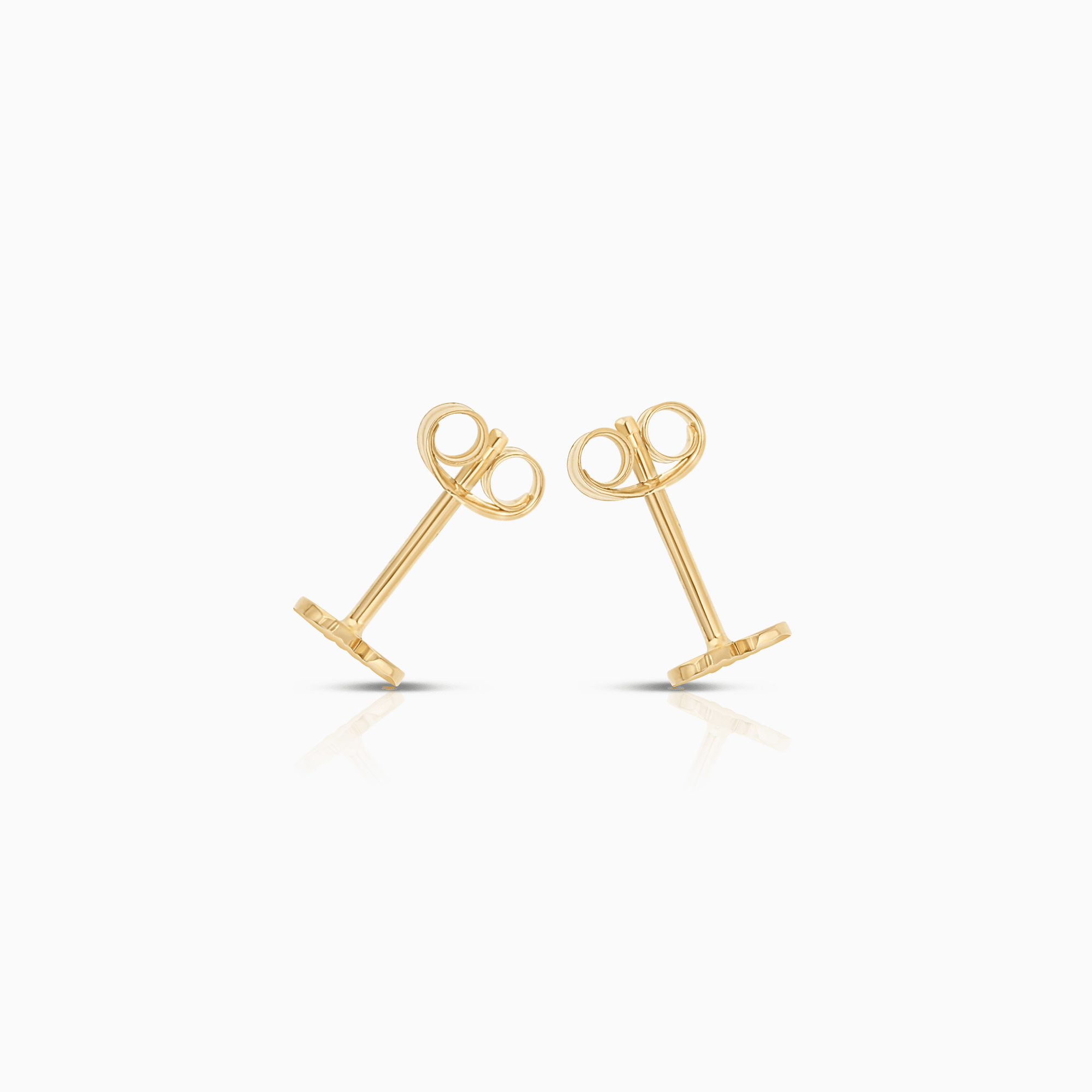Gold heart earrings 0.59g 18K gold