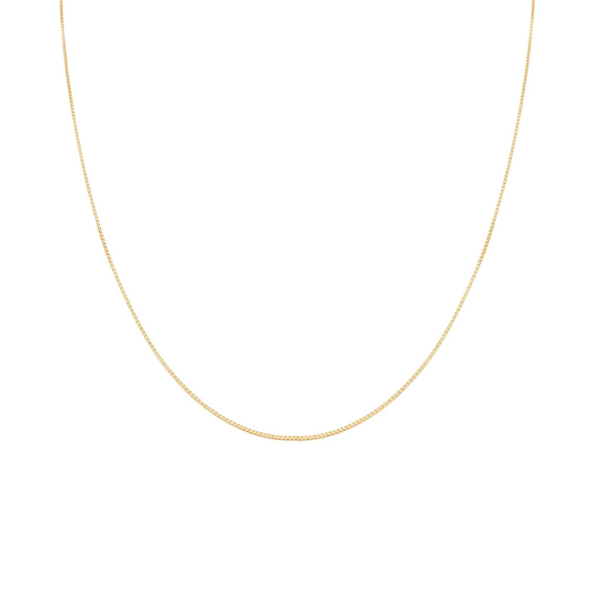 Box chain 42.5cm 18K gold