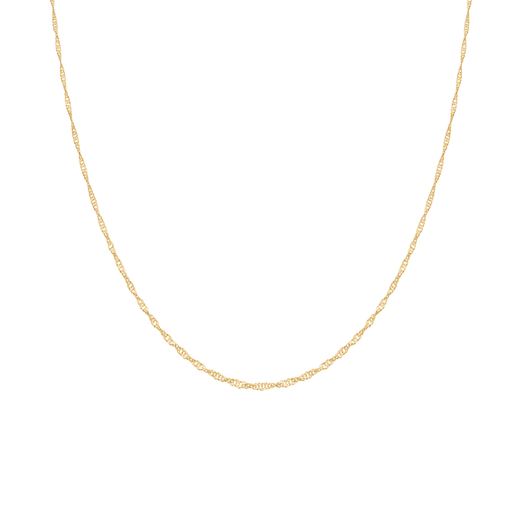 Singapore necklace 42cm 18K gold