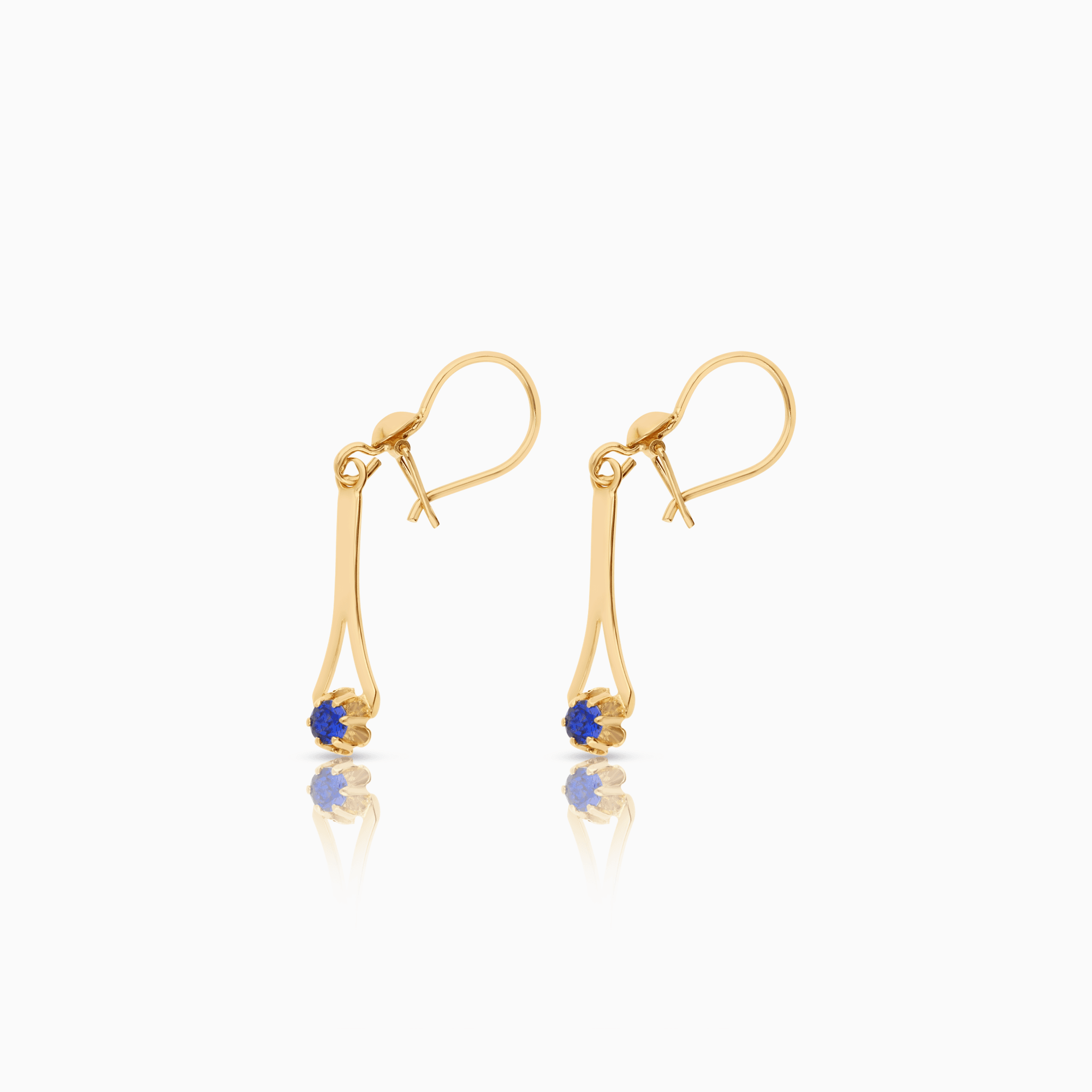 Gold earrings 2.27g 18K gold