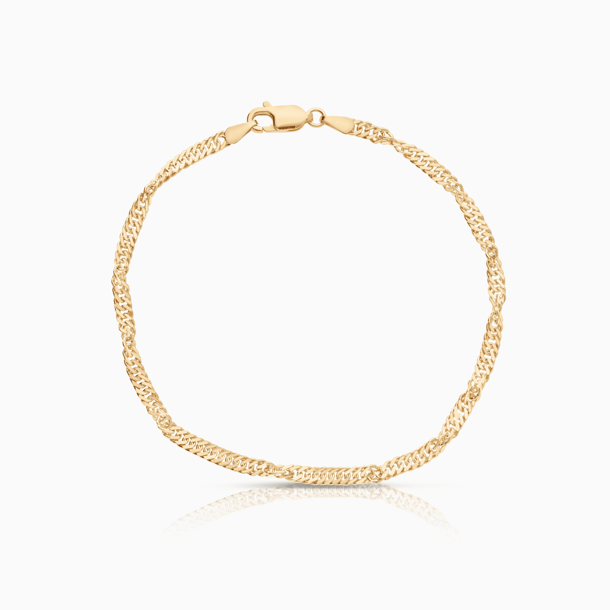 Singaporearmband 3,34g 18K guld
