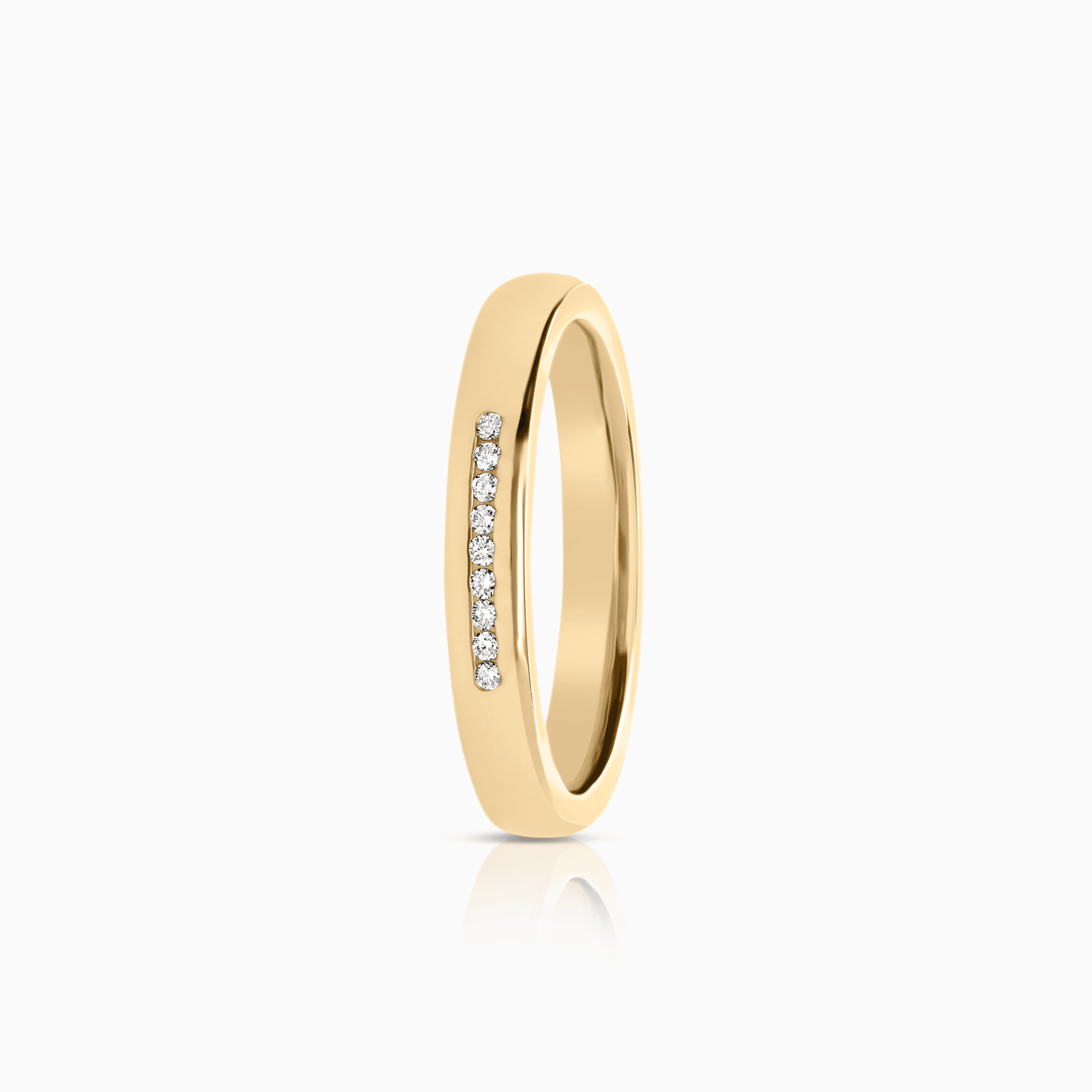 Alliansring 0,045ct 18K guld