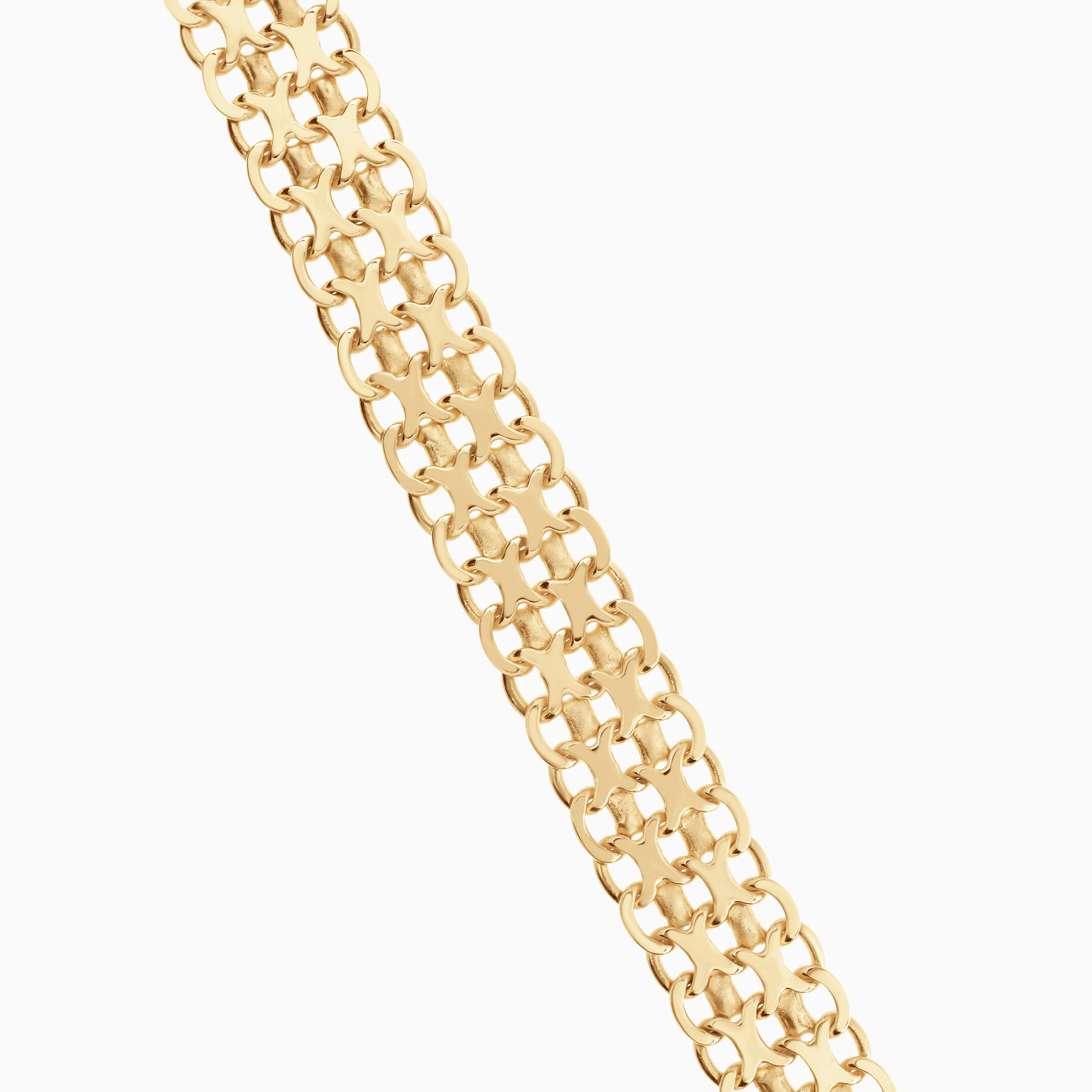 X-link bracelet 26.85g 18K gold