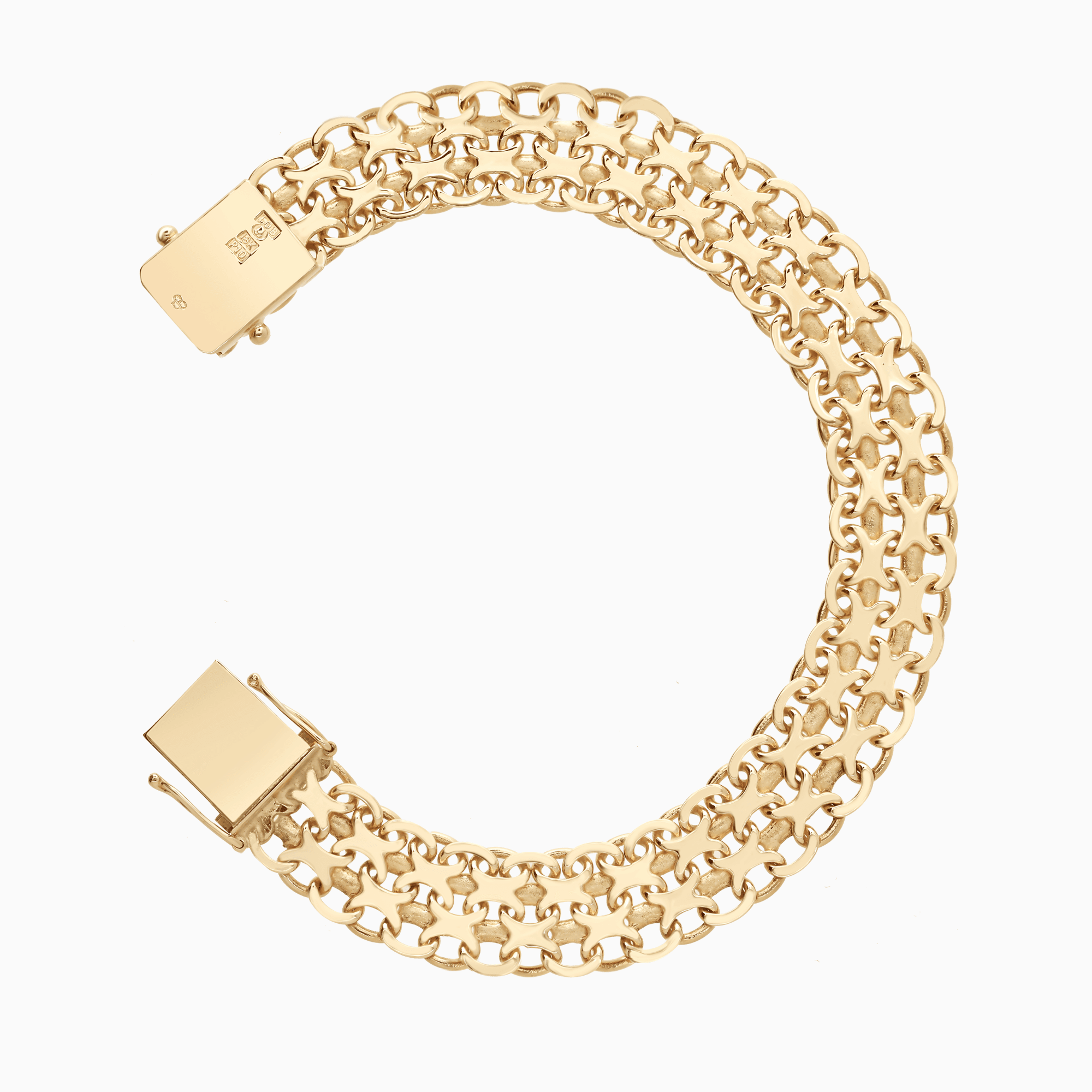 X-link bracelet 26.85g 18K gold