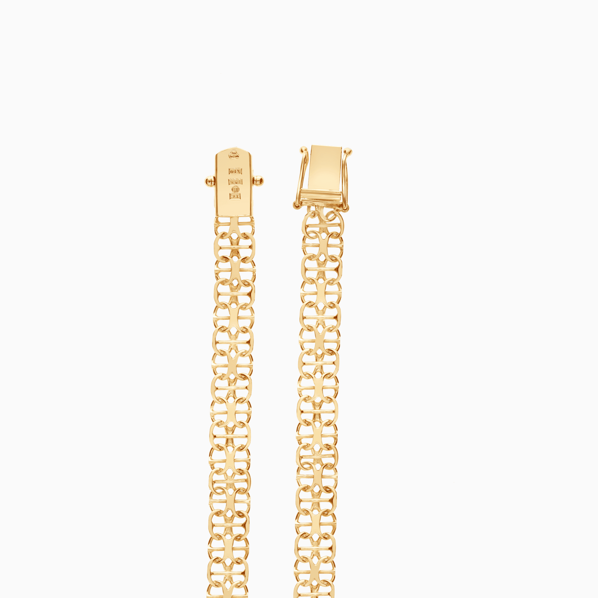 X-länk armband med stav 7,20g 18K guld