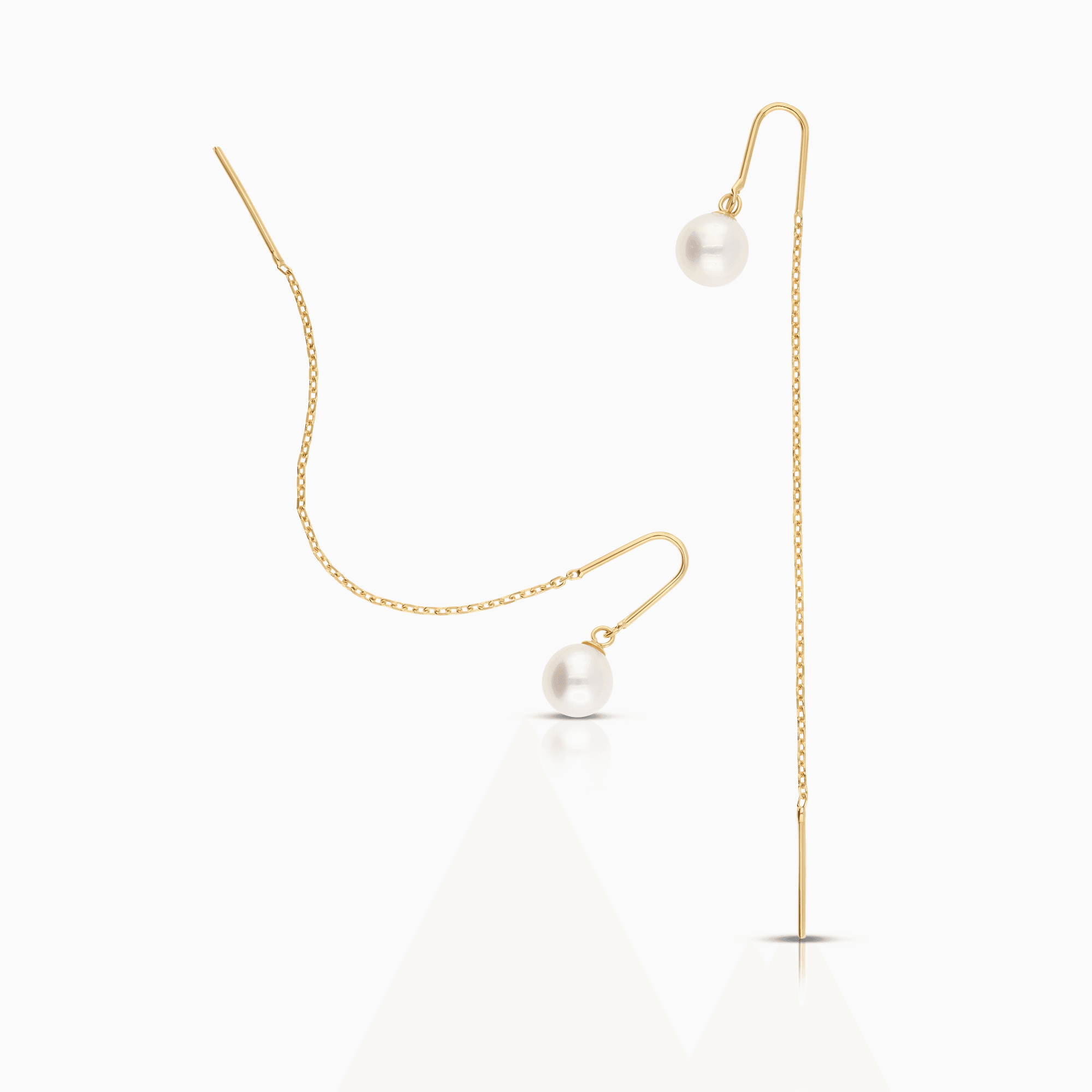 Pearl earrings 1.42g 18K gold