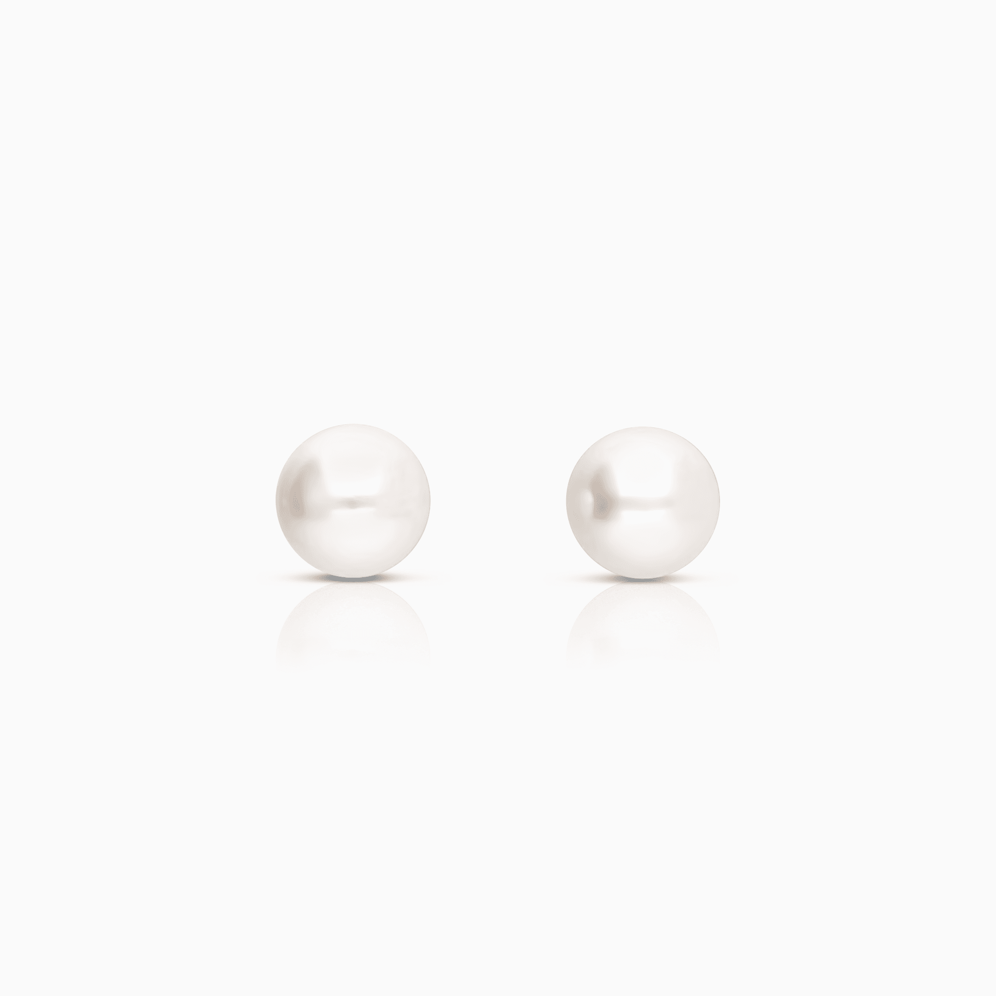 Pearl earrings 3.40g 18K white gold