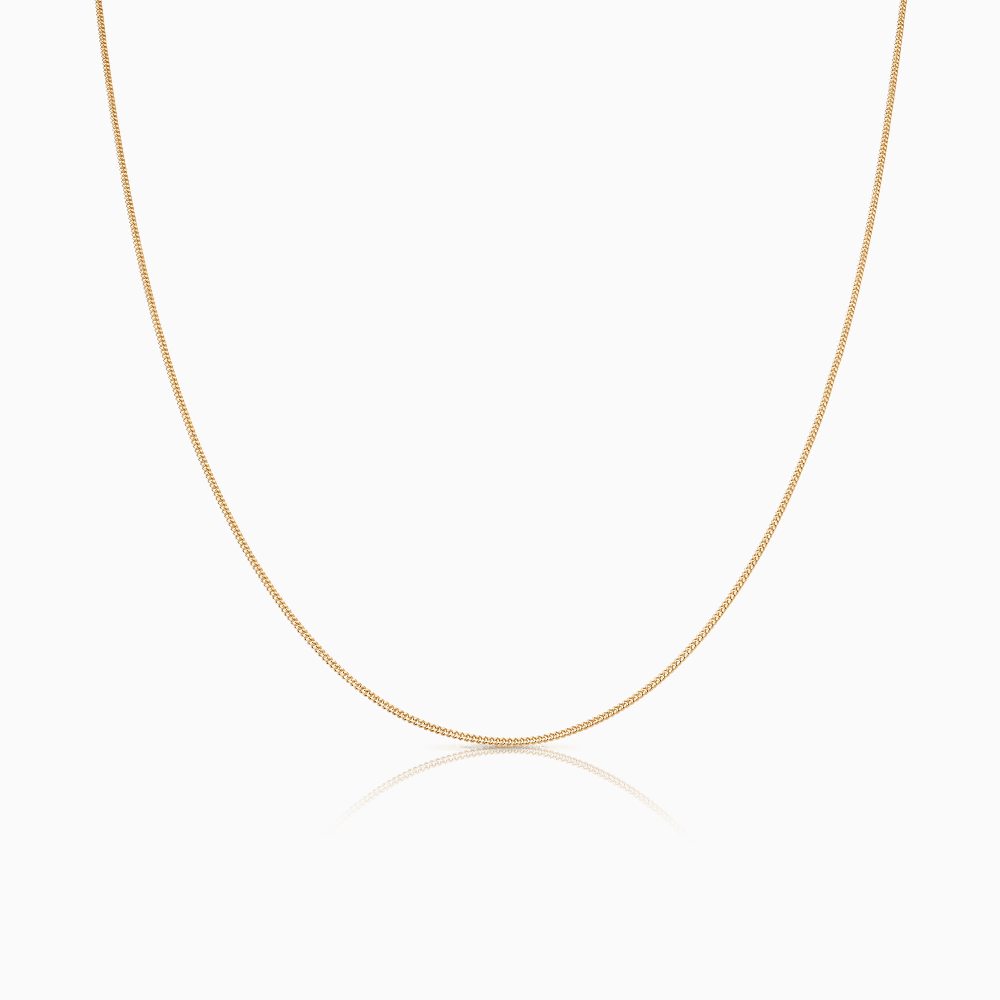 Curb Chain 38cm 18K Gold