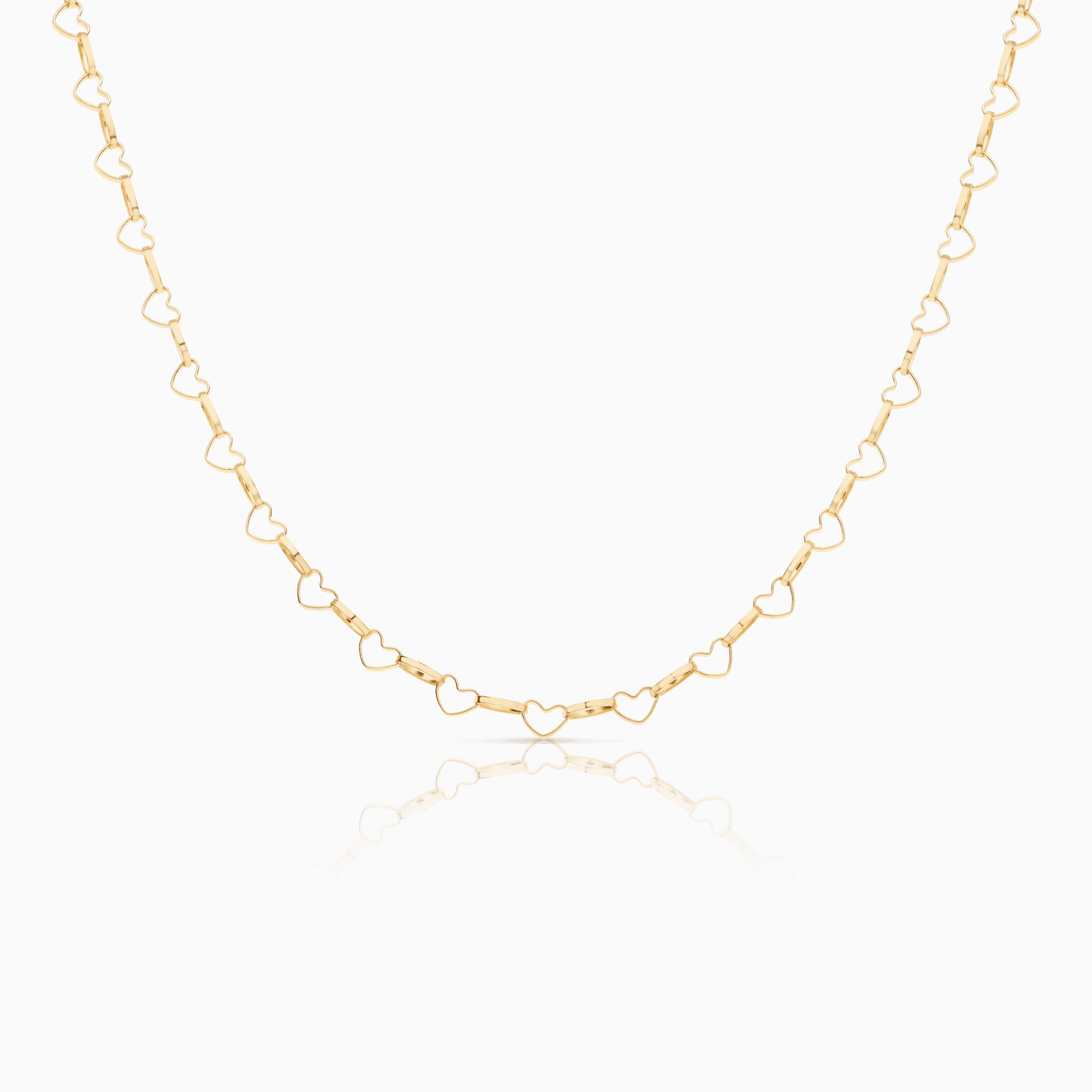 Heart link 5.95g 18K gold