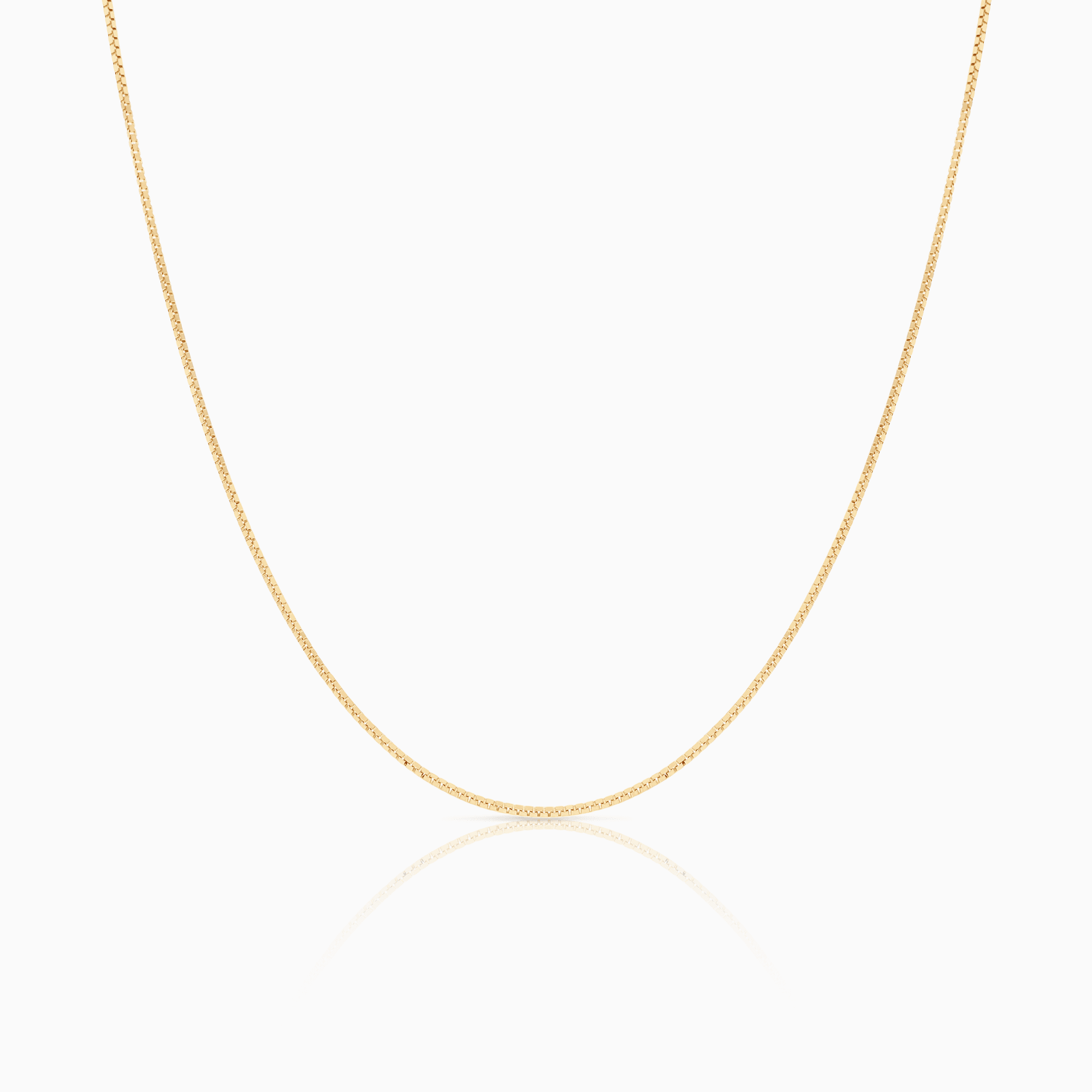 Box chain 50cm 18K gold