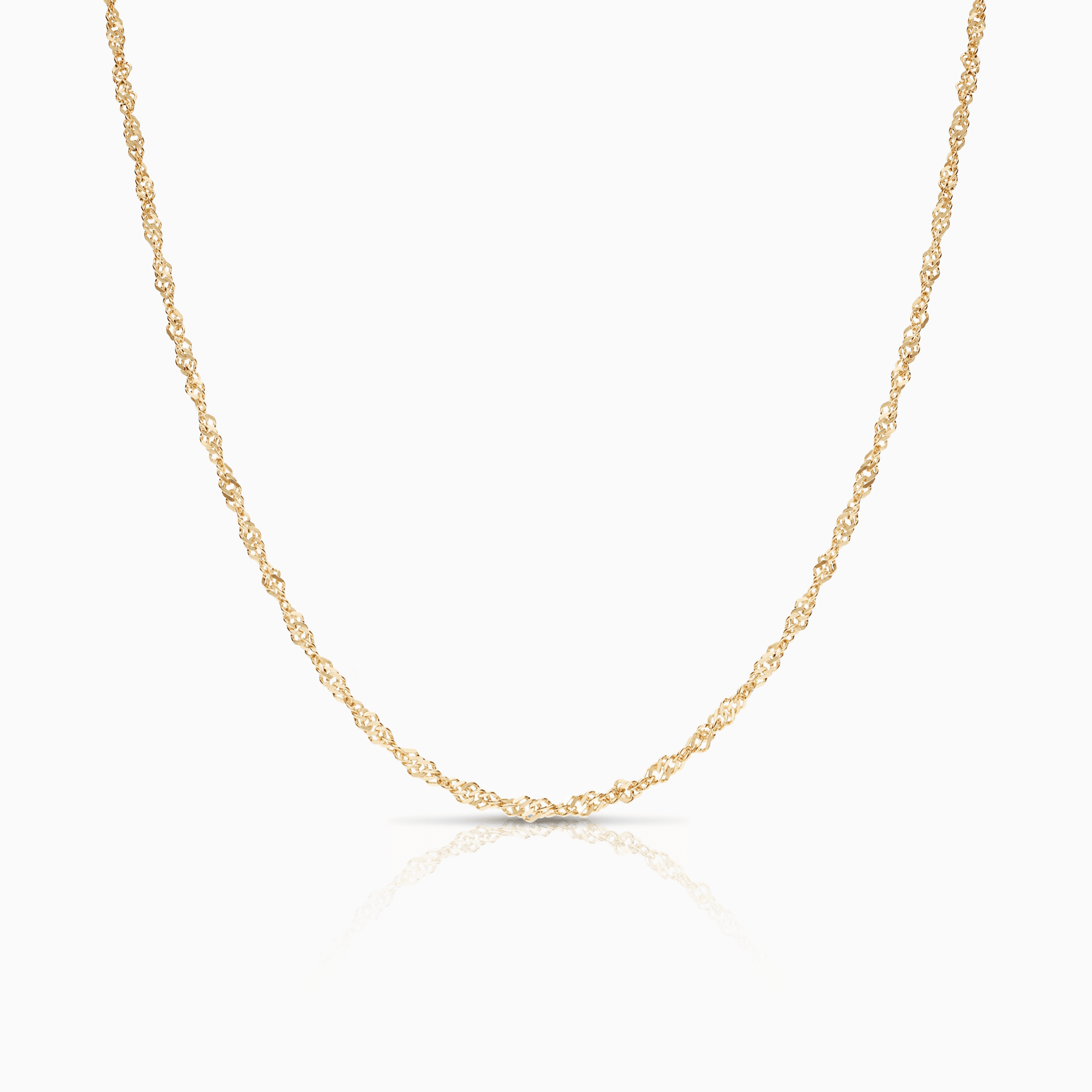 Singapore chain 41cm 18K gold