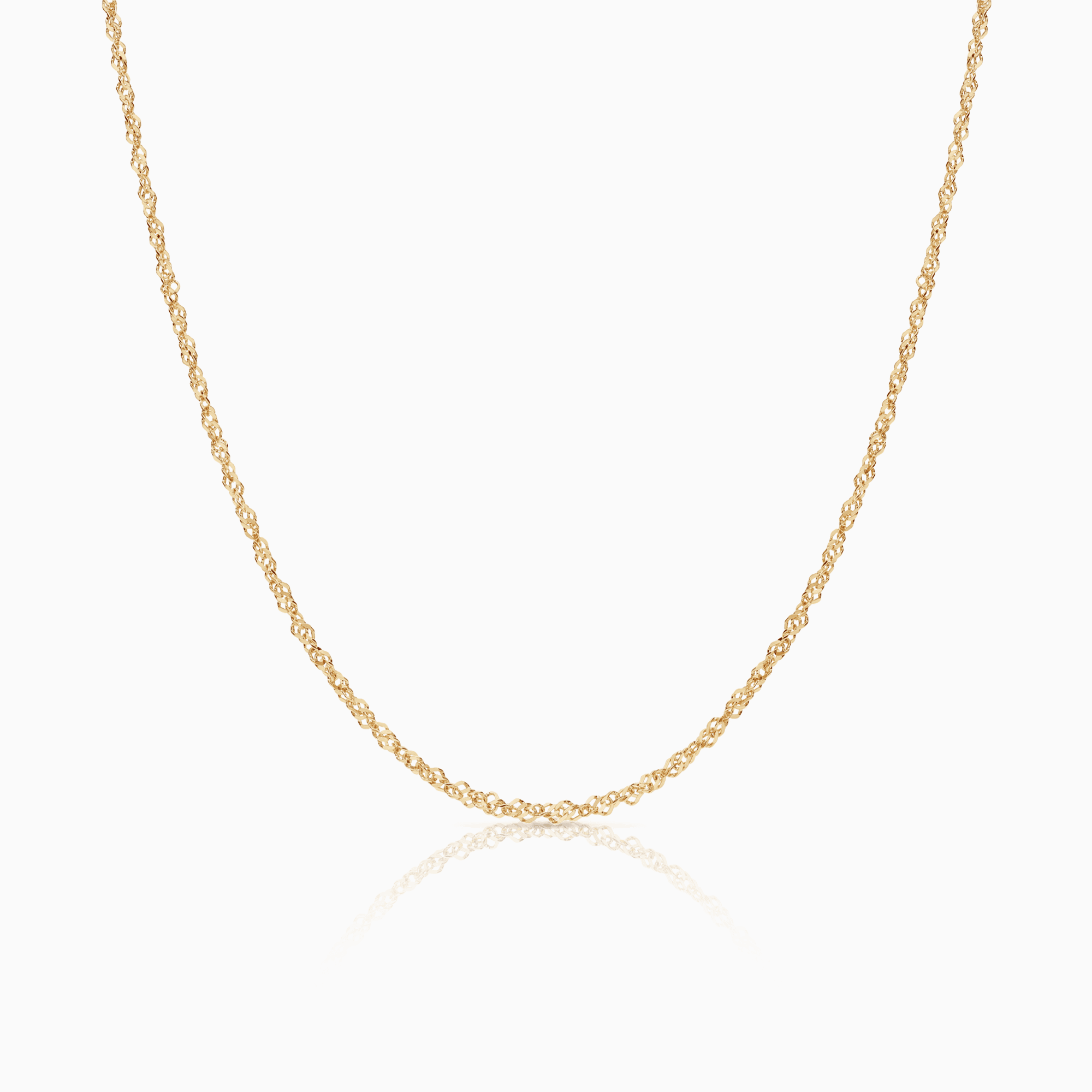 Singapore chain 44cm 18K gold