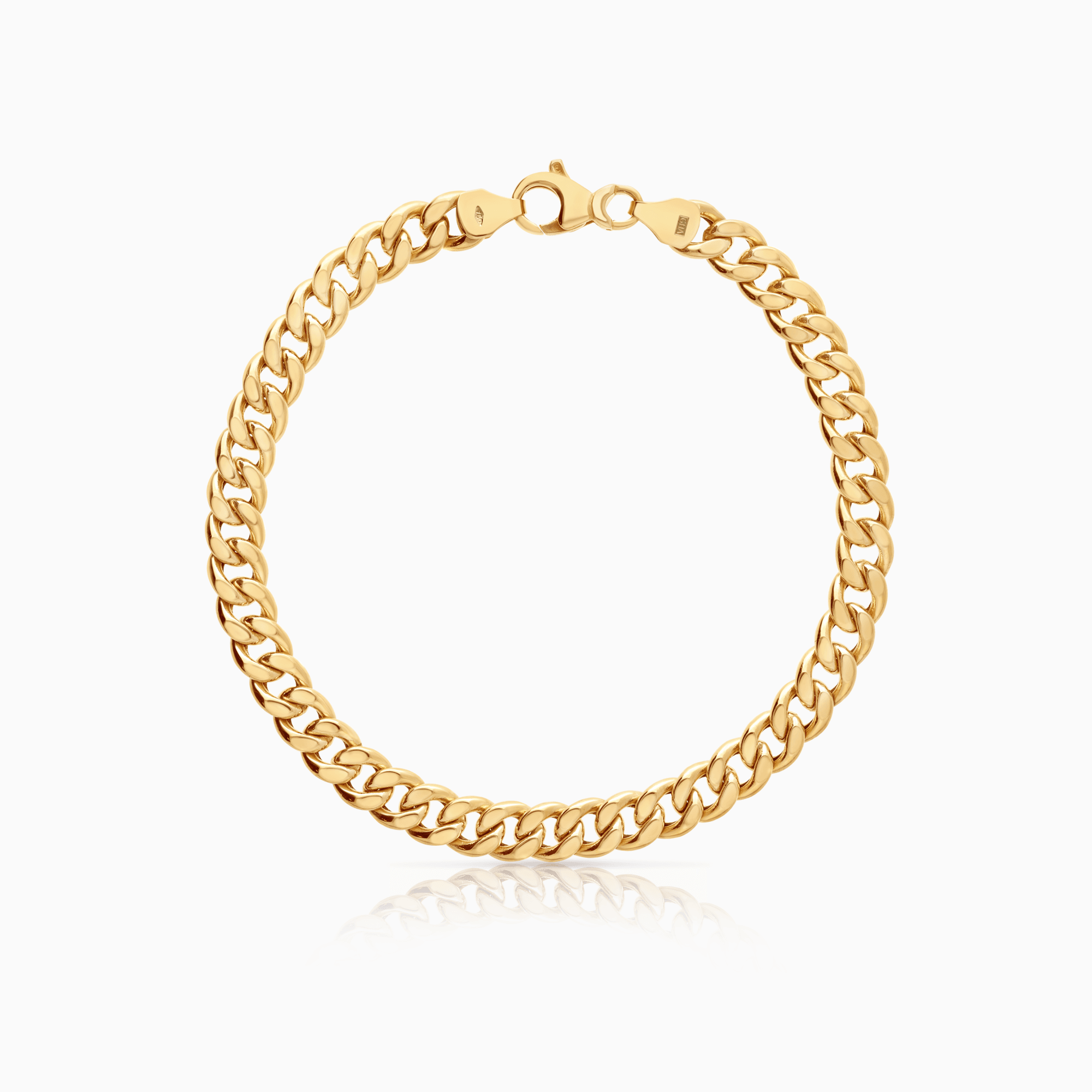 Curb Bracelet 14.10g 18K Gold