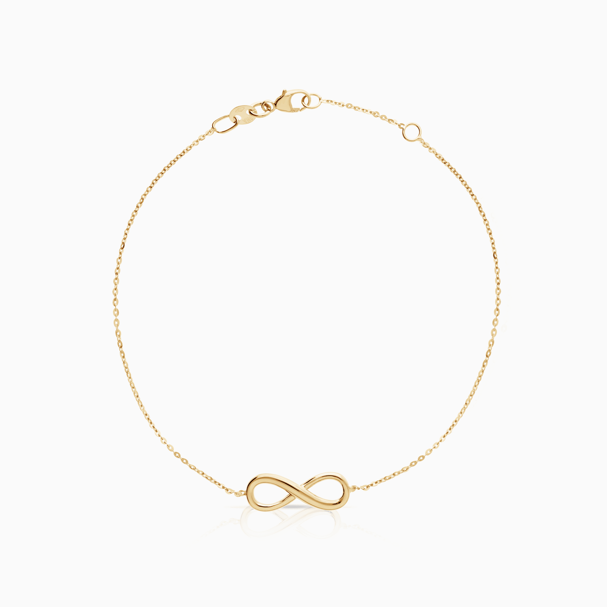Gold bracelet infinity 1.30g 18K gold