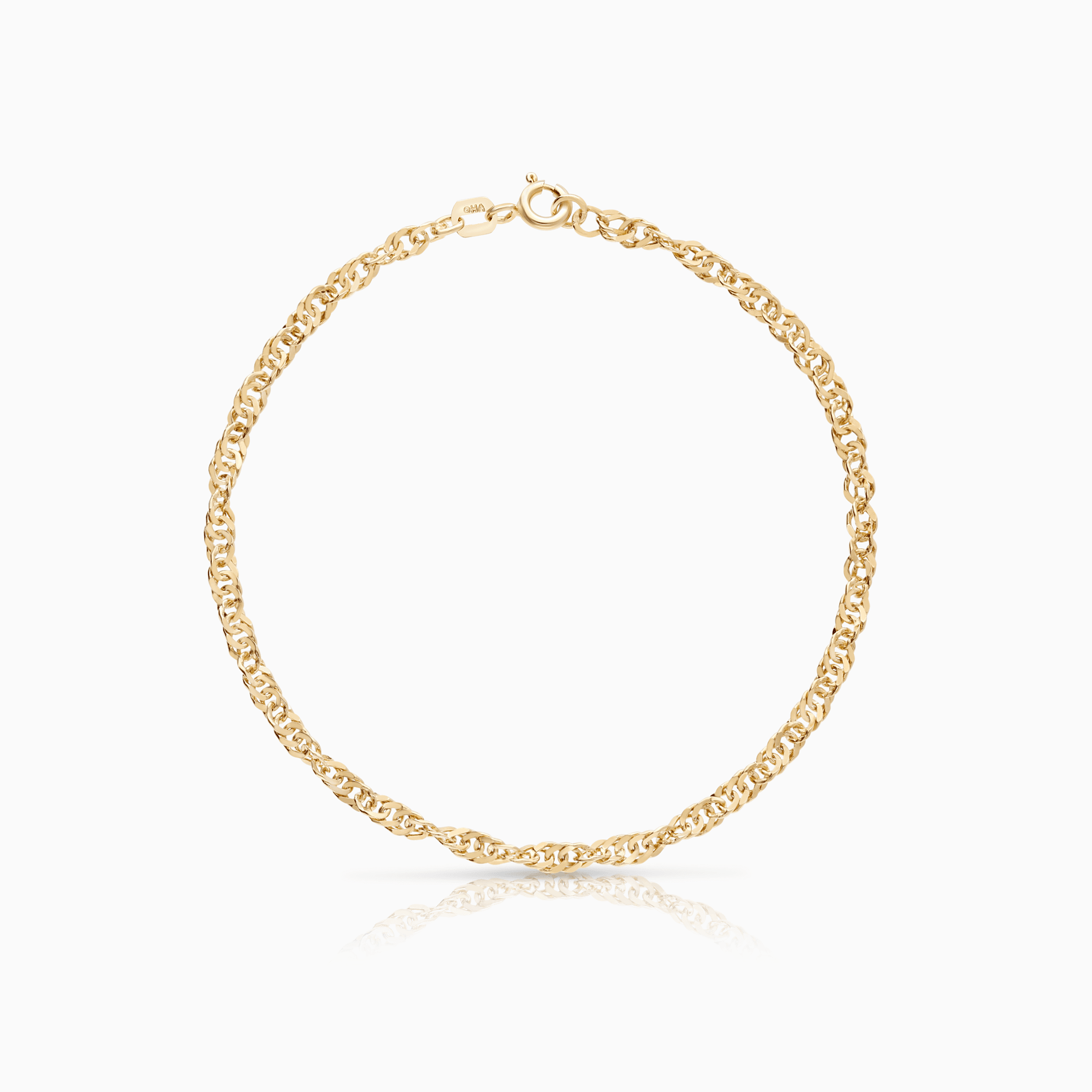 Singapore bracelet 3.01g 18K gold
