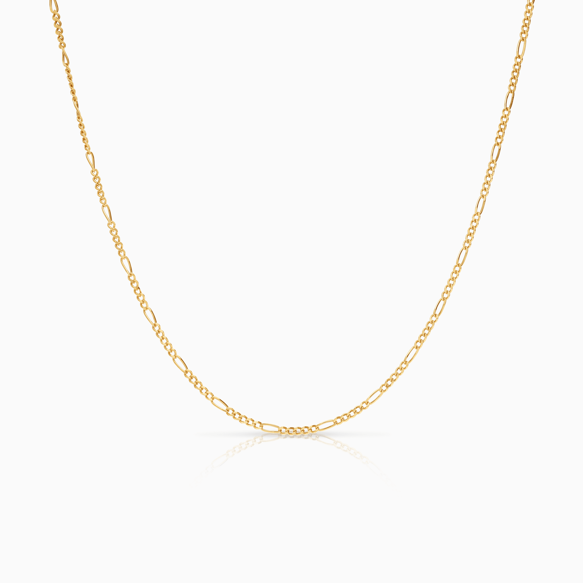 Figaro necklace 54cm 18K gold